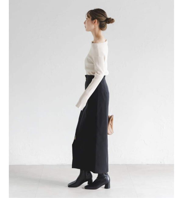 NOBLE「《追加3》RyNyコンフォートストレッチジップタイトスカート」|スカート|