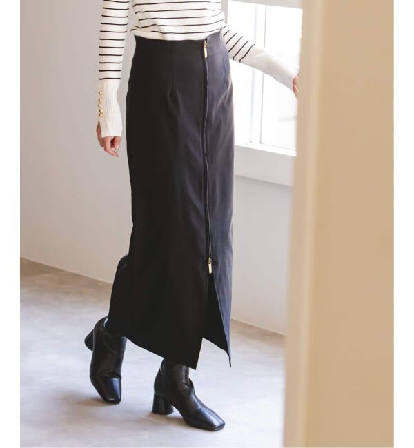 NOBLE「《追加3》RyNyコンフォートストレッチジップタイトスカート」|スカート|