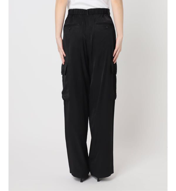 U by SPICK&SPAN「《予約》フェードサテンカーゴスラックス」|カーゴ|