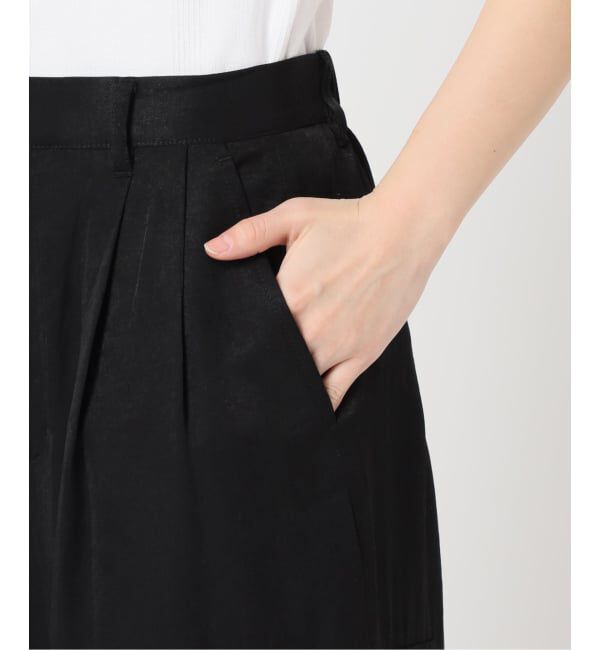 U by SPICK&SPAN「《予約》フェードサテンカーゴスラックス」|カーゴ|