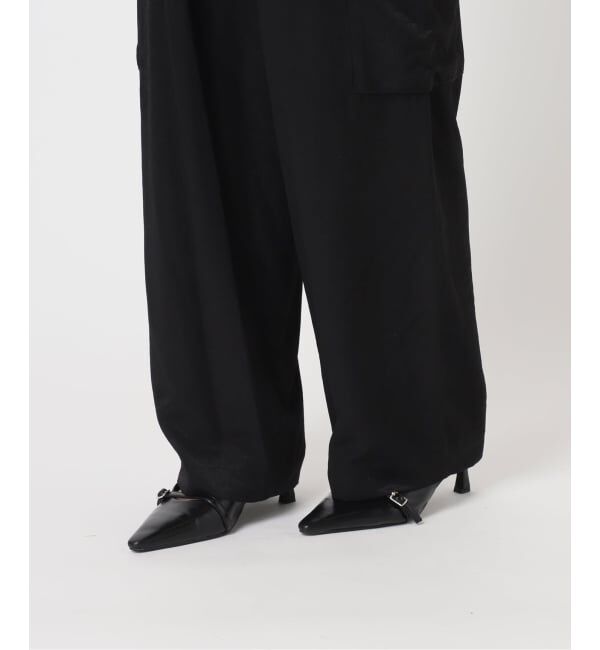 U by SPICK&SPAN「《予約》フェードサテンカーゴスラックス」|カーゴ|