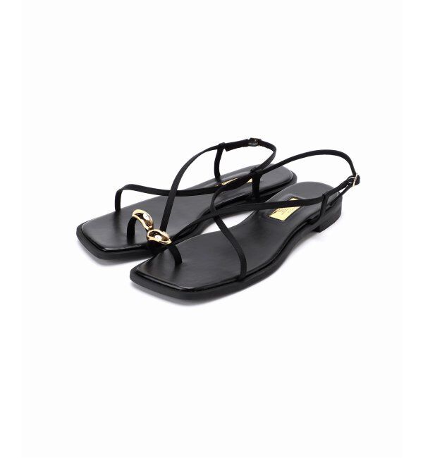  「《追加3》GRISEメタルリングクロストングサンダル」|サンダル|