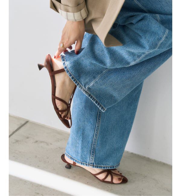  「《追加予約》3.5cmナローストラップサンダル」|サンダル|