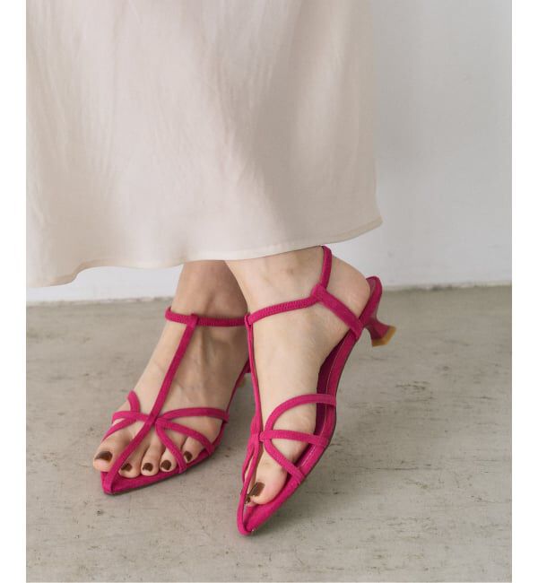  「《追加予約》3.5cmナローストラップサンダル」|サンダル|