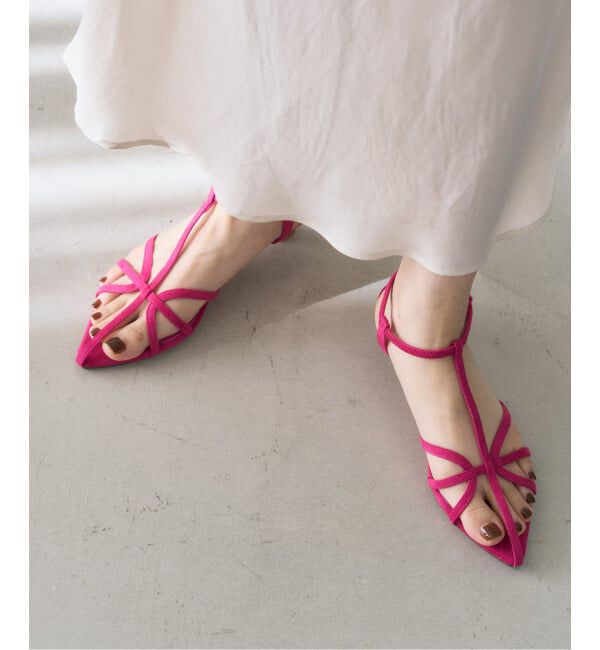  「《追加予約》3.5cmナローストラップサンダル」|サンダル|