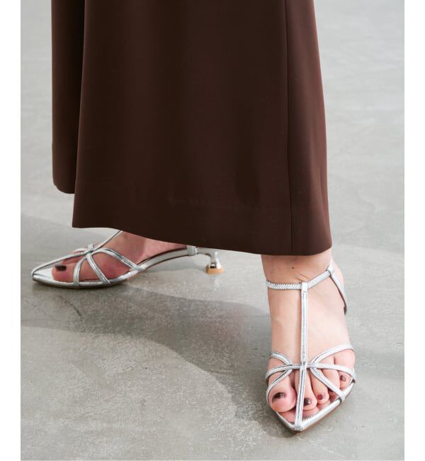  「《追加予約》3.5cmナローストラップサンダル」|サンダル|