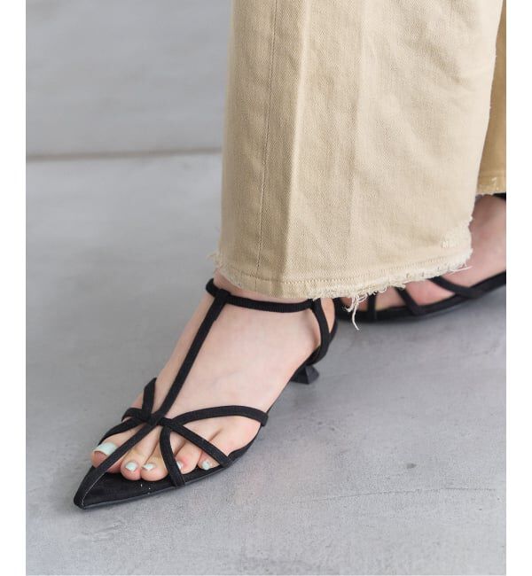  「《追加予約》3.5cmナローストラップサンダル」|サンダル|