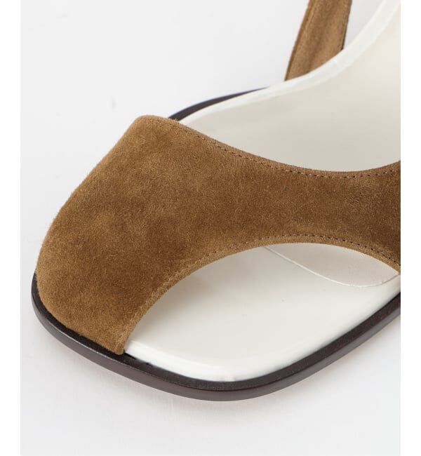 GRISE「《予約》GRISE6cmレザーアシメオープントゥサンダル」|サンダル|