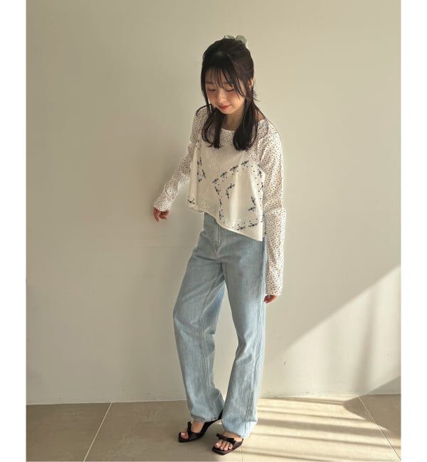  「《WEB限定》Le decore / ル デコレ 6cm lady ribbon サンダル」|サンダル|