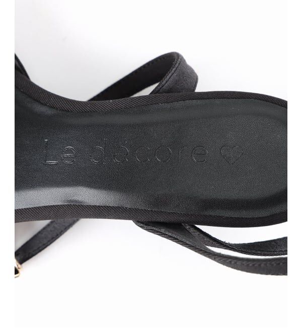  「《WEB限定》Le decore / ル デコレ 6cm lady ribbon サンダル」|サンダル|