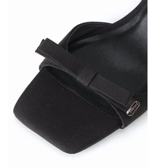  「《WEB限定》Le decore / ル デコレ 6cm lady ribbon サンダル」|サンダル|