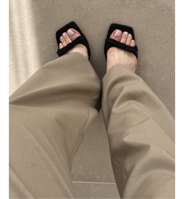  「《WEB限定》Le decore / ル デコレ 6cm lady ribbon サンダル」|サンダル|