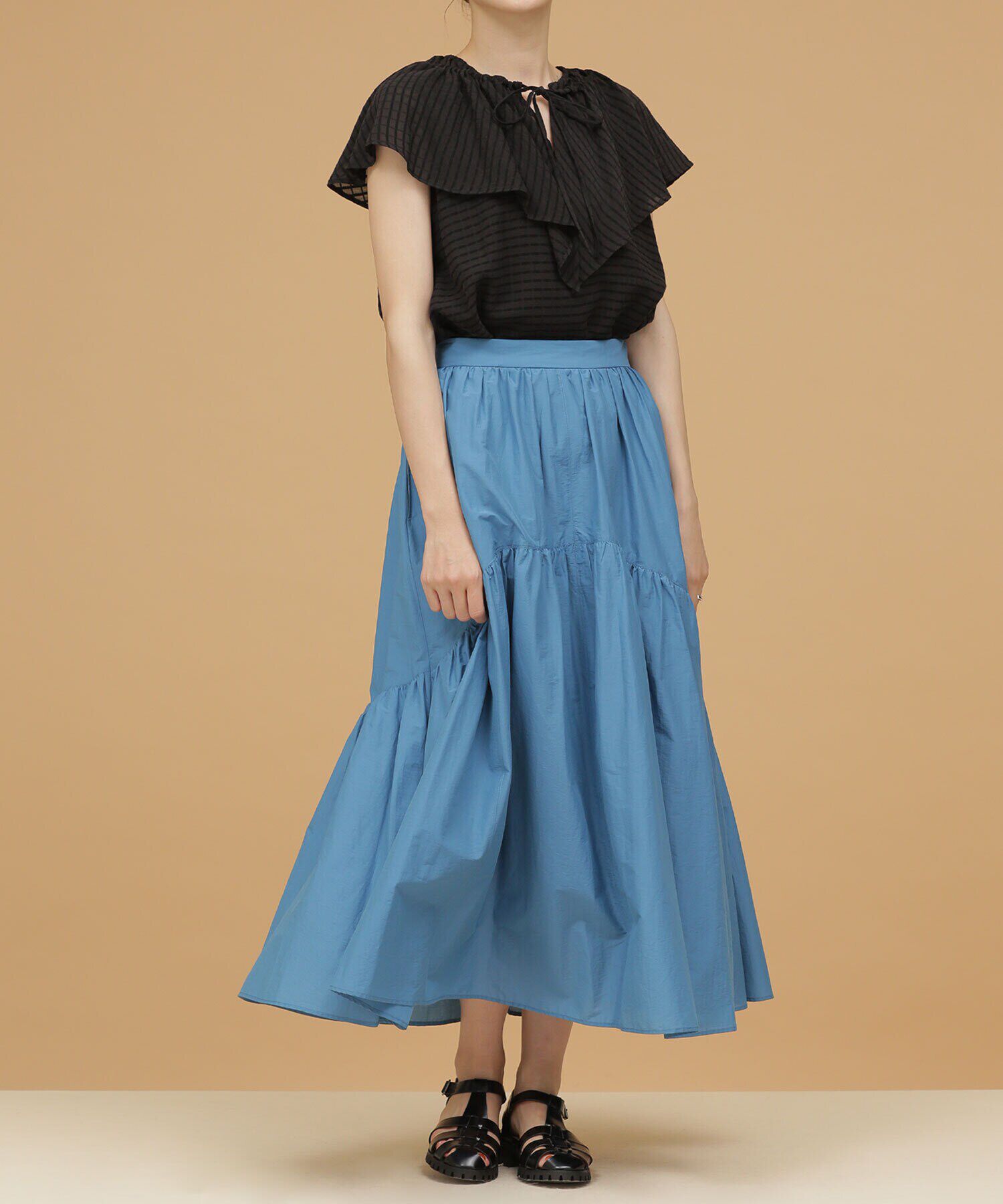 nano･universe「LB.03/切り替えギャザーティアードスカート」|スカート|