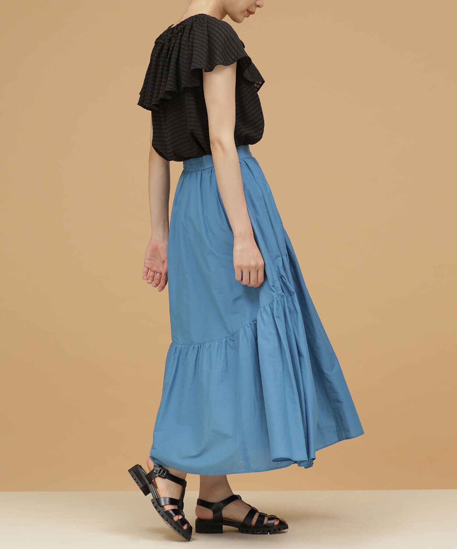 nano･universe「LB.03/切り替えギャザーティアードスカート」|スカート|