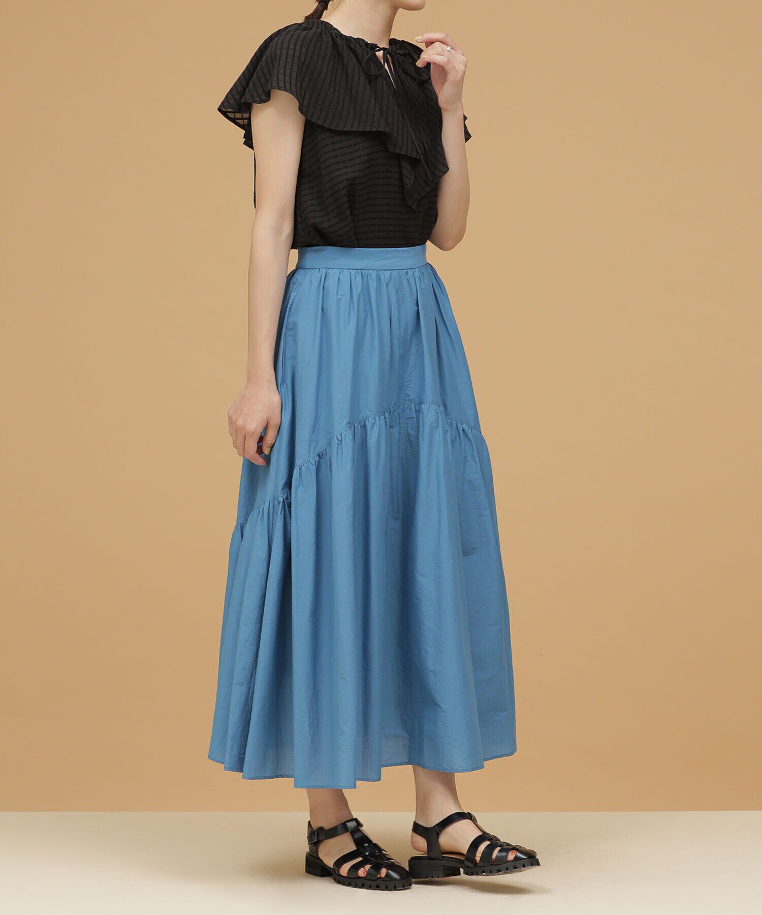 nano･universe「LB.03/切り替えギャザーティアードスカート」|スカート|