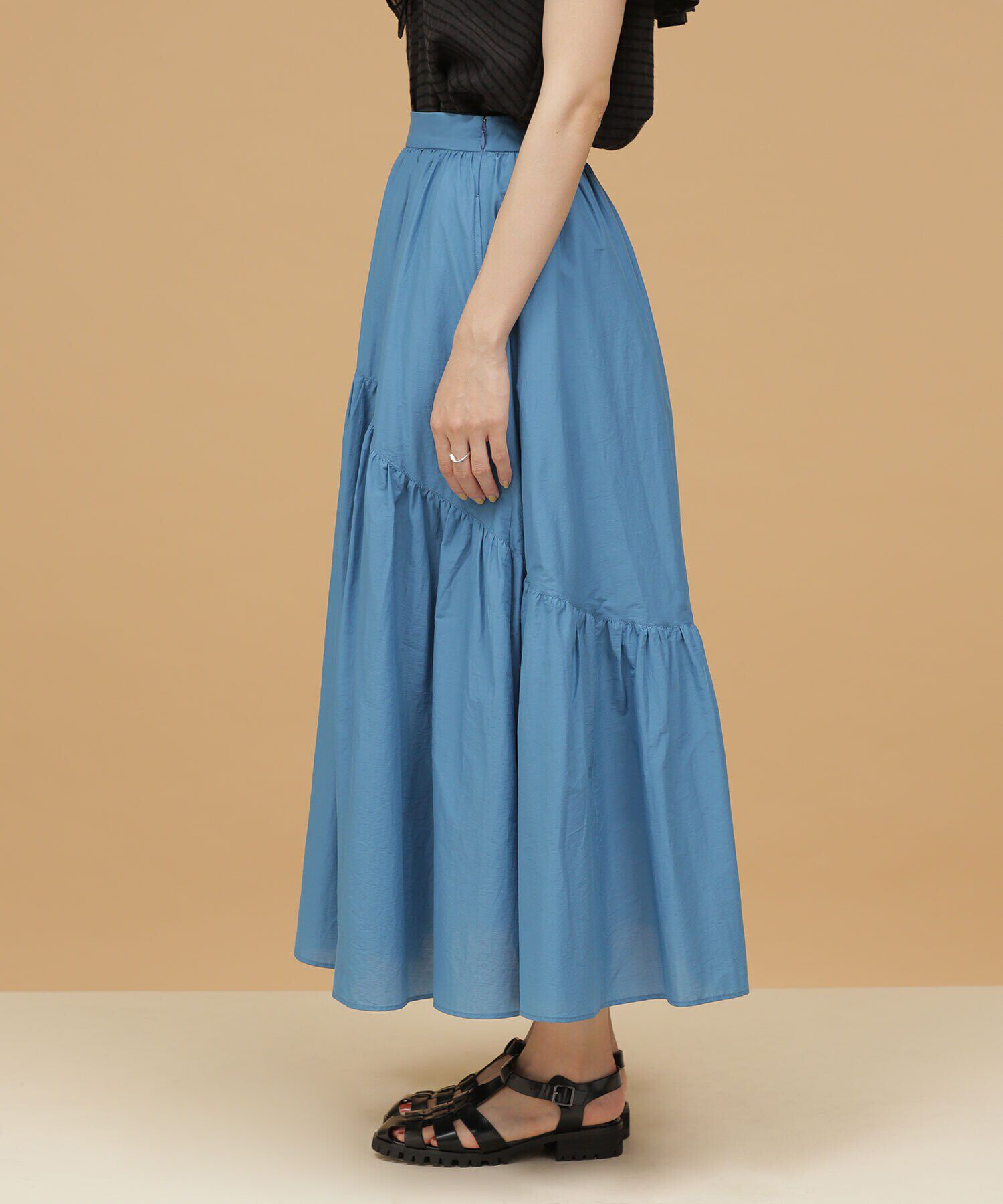 nano･universe「LB.03/切り替えギャザーティアードスカート」|スカート|