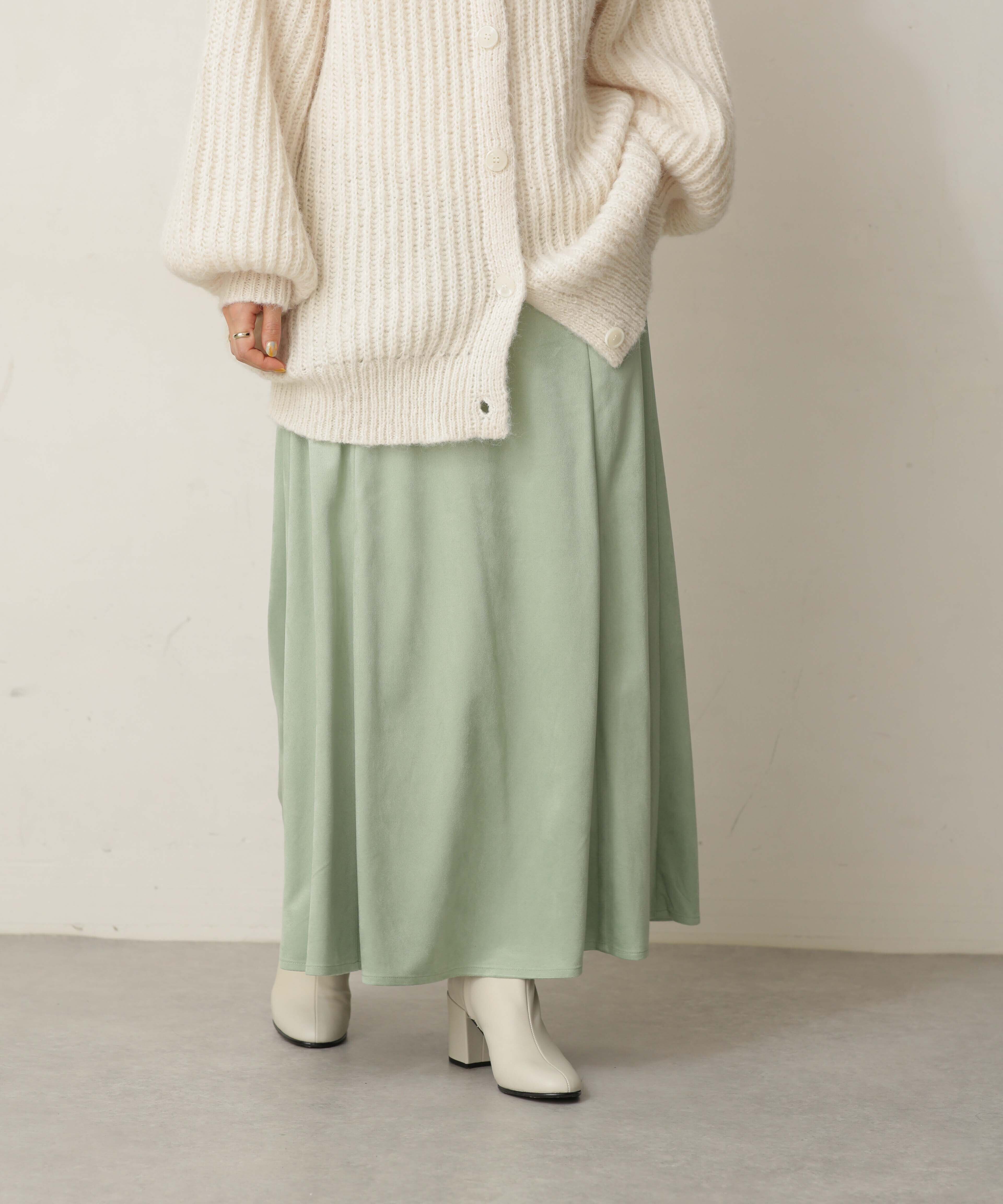 nano･universe「LB.04/フェイクスエードスカート」|スカート|ミント2