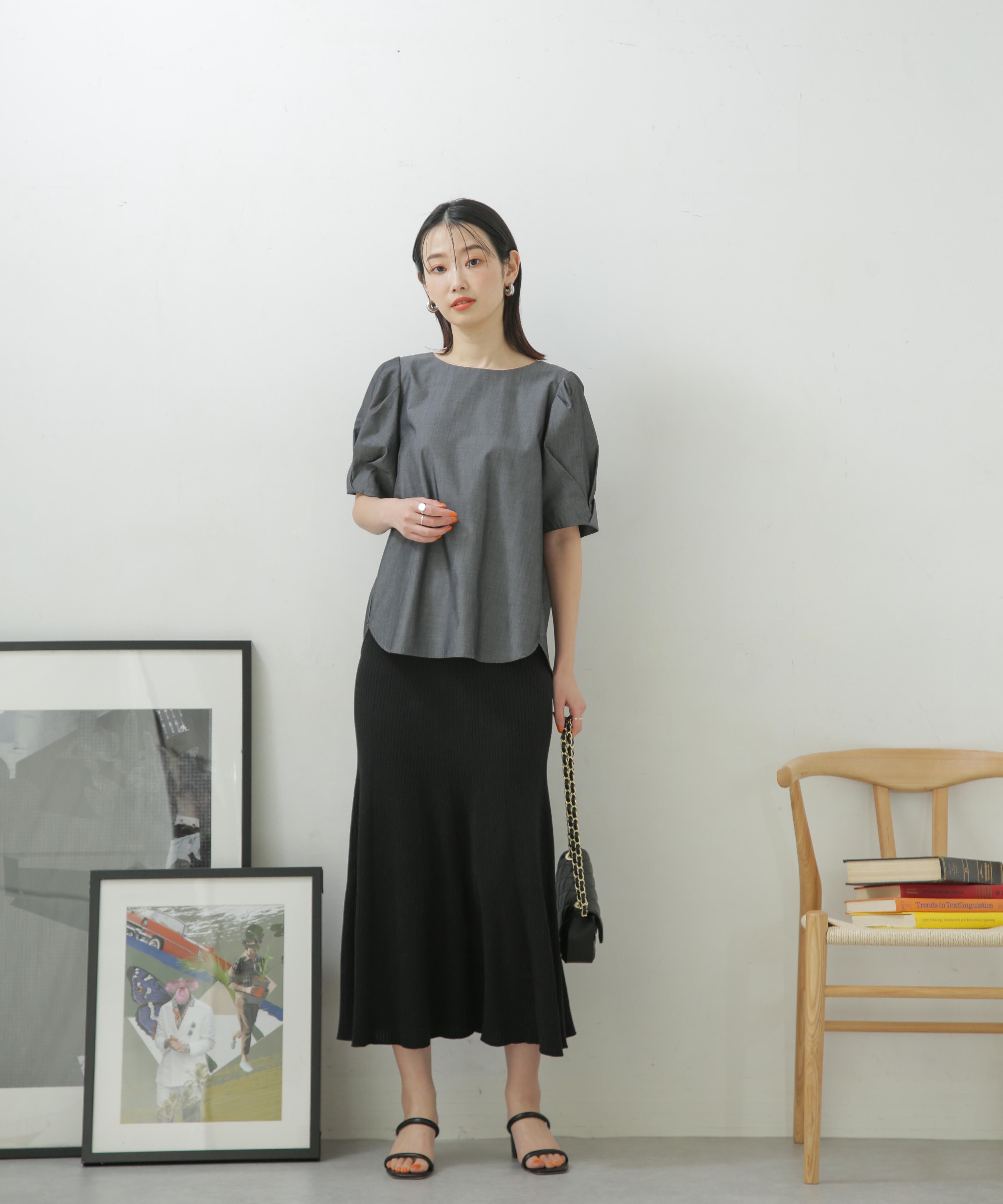 nano･universe「LB.04/リブフレアニットスカート」|スカート|