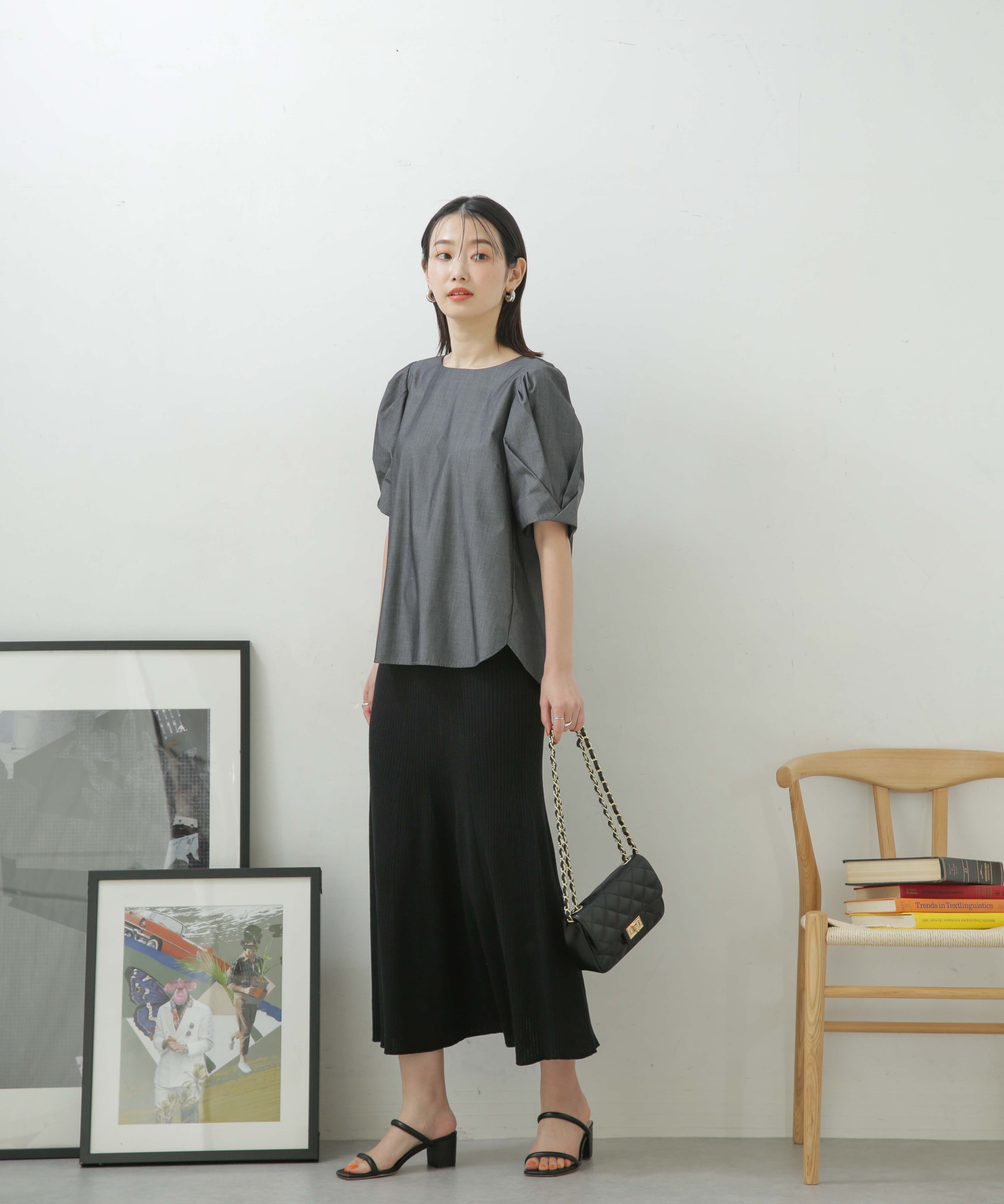 nano･universe「LB.04/リブフレアニットスカート」|スカート|