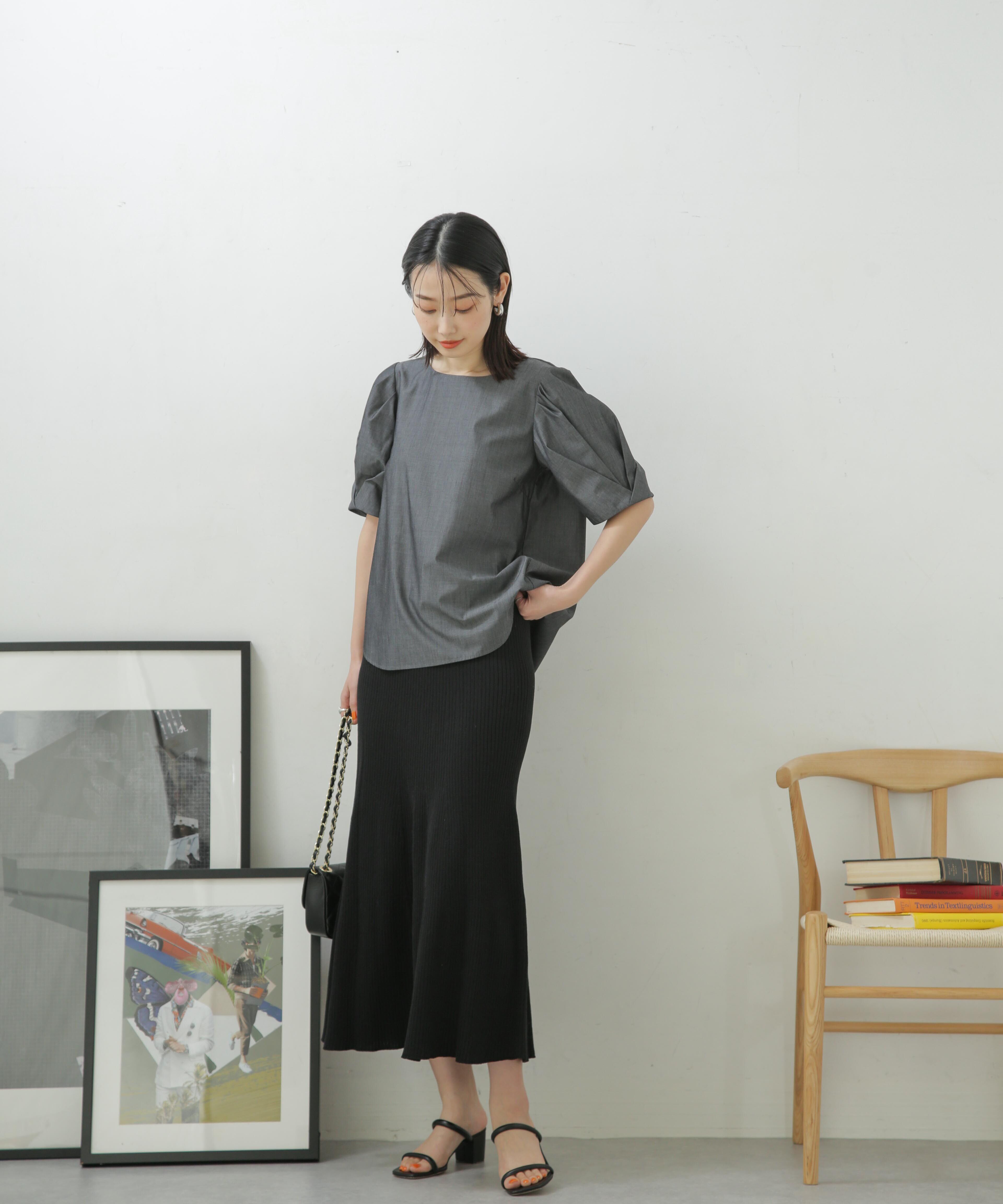 nano･universe「LB.04/リブフレアニットスカート」|スカート|