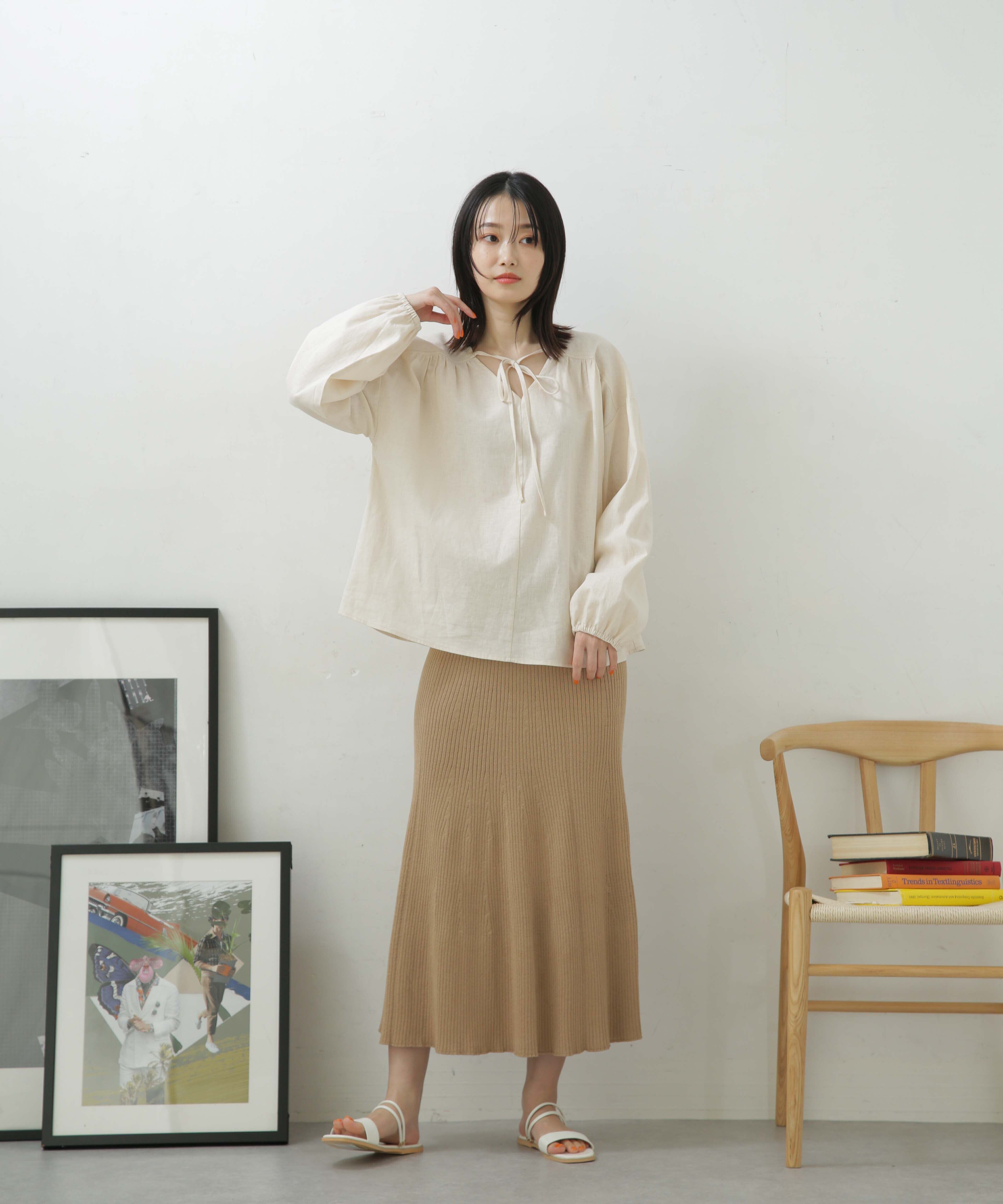 nano･universe「LB.04/リブフレアニットスカート」|スカート|