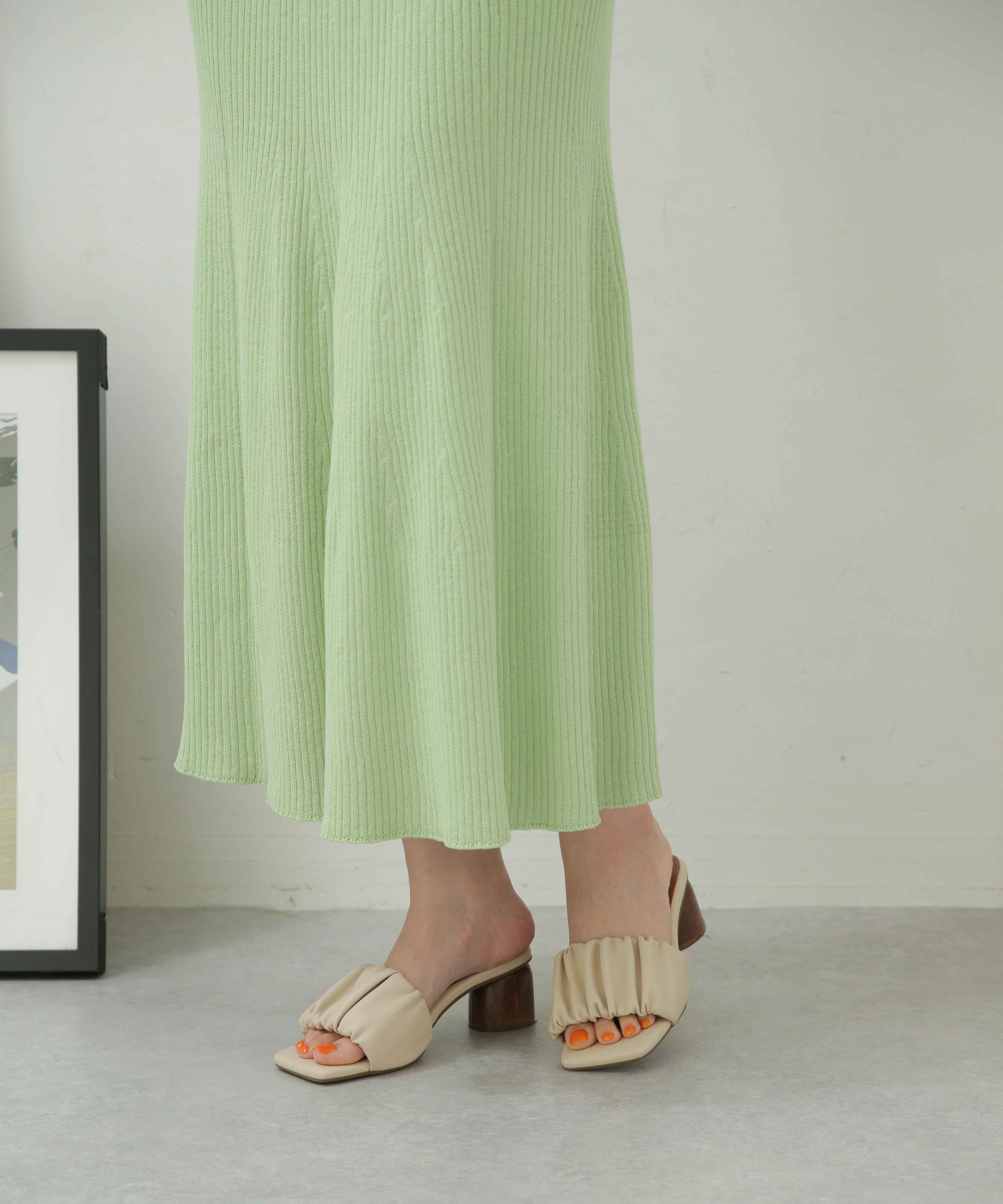 nano･universe「LB.04/リブフレアニットスカート」|スカート|