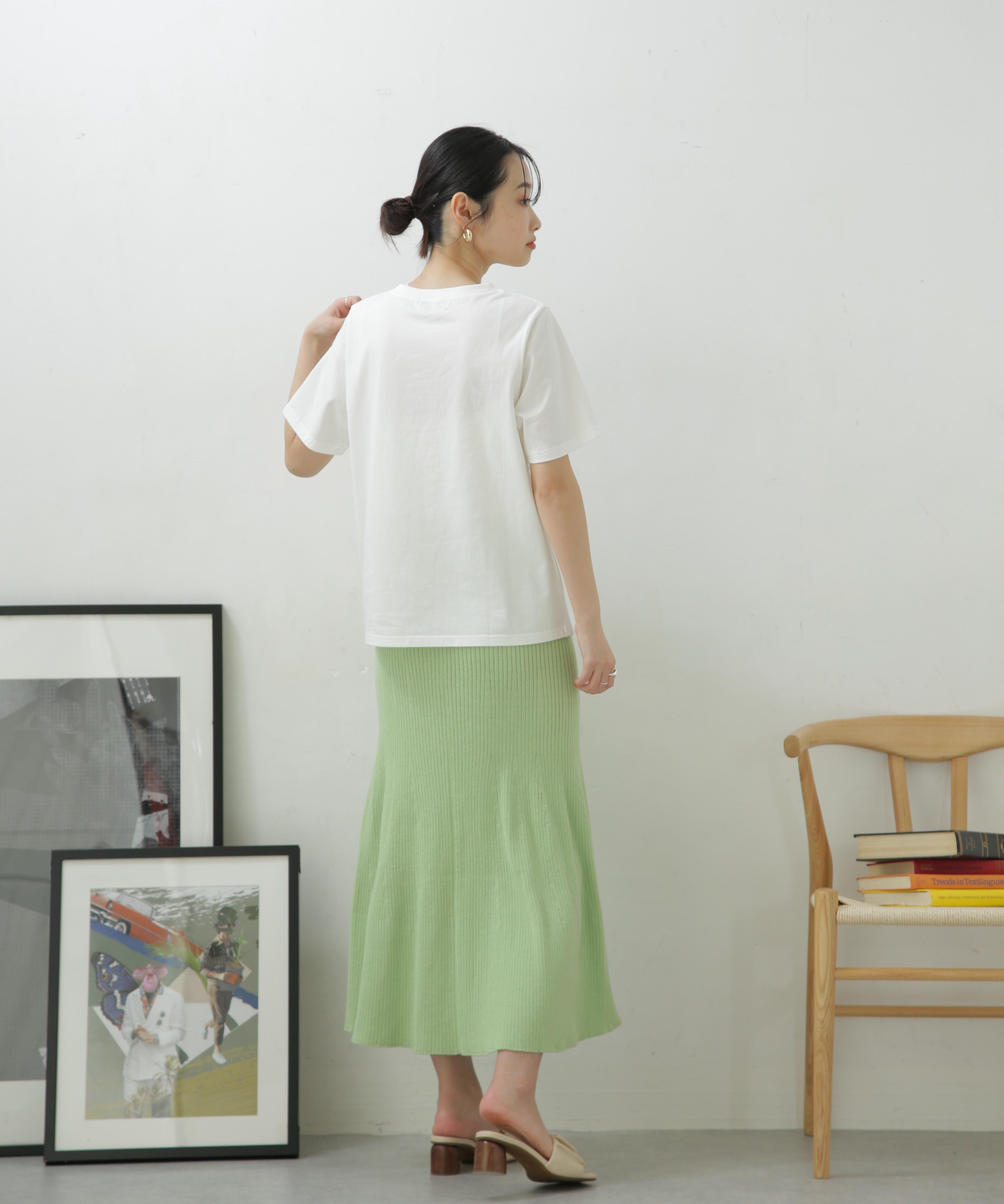 nano･universe「LB.04/リブフレアニットスカート」|スカート|