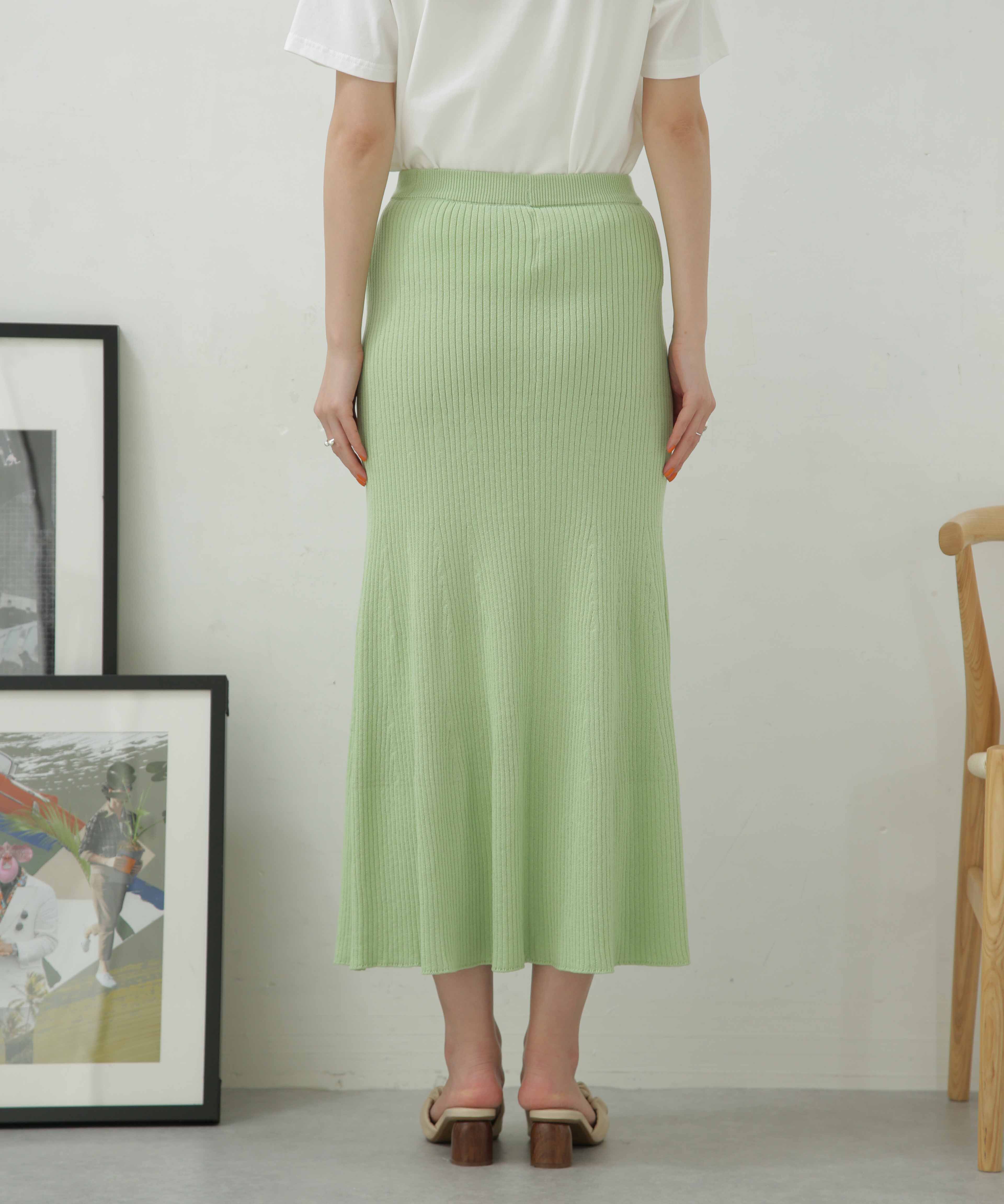 nano･universe「LB.04/リブフレアニットスカート」|スカート|