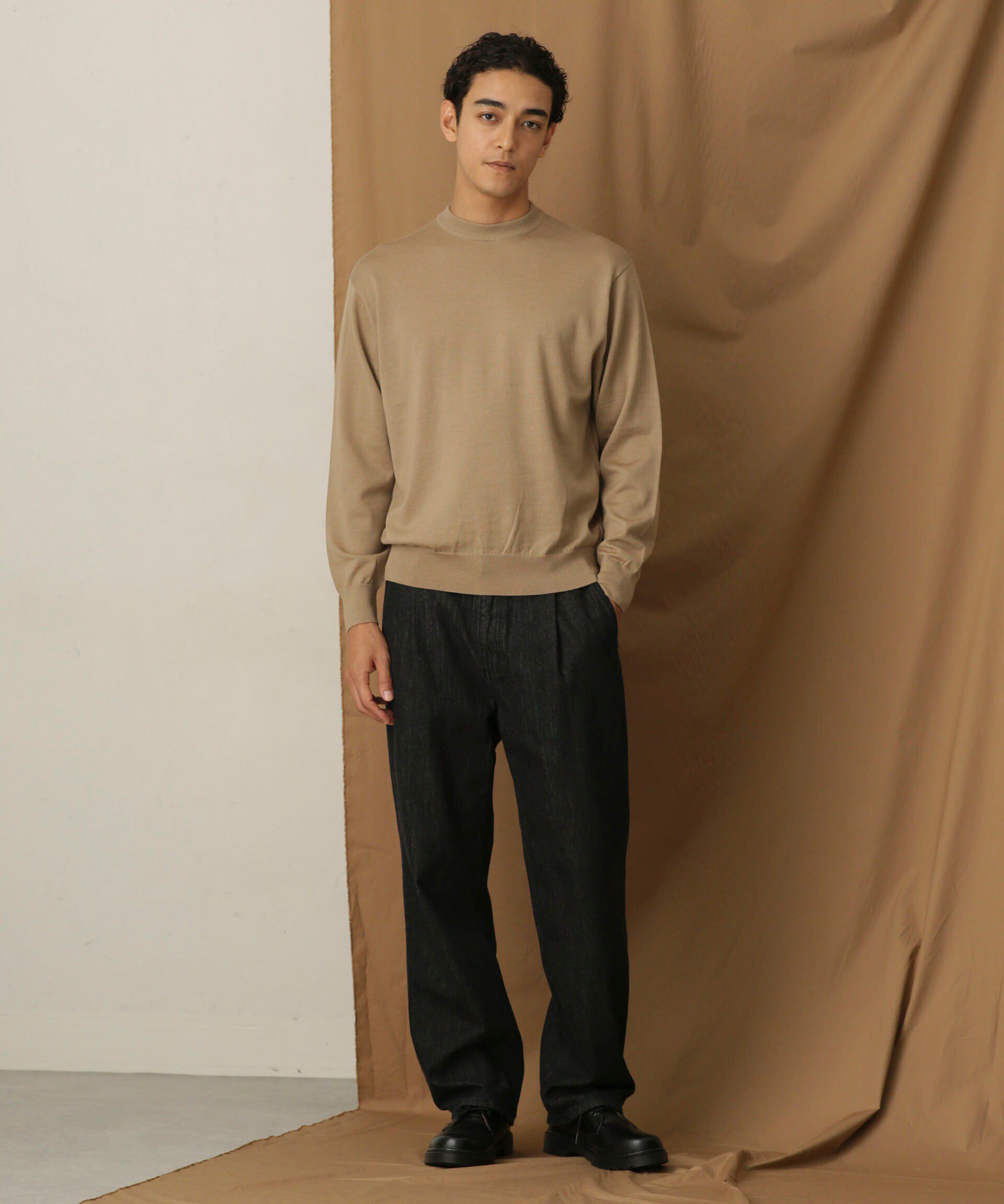 nano･universe「「毛玉レスニット」 ファインゲージクルーネック」|ニット・セーター|