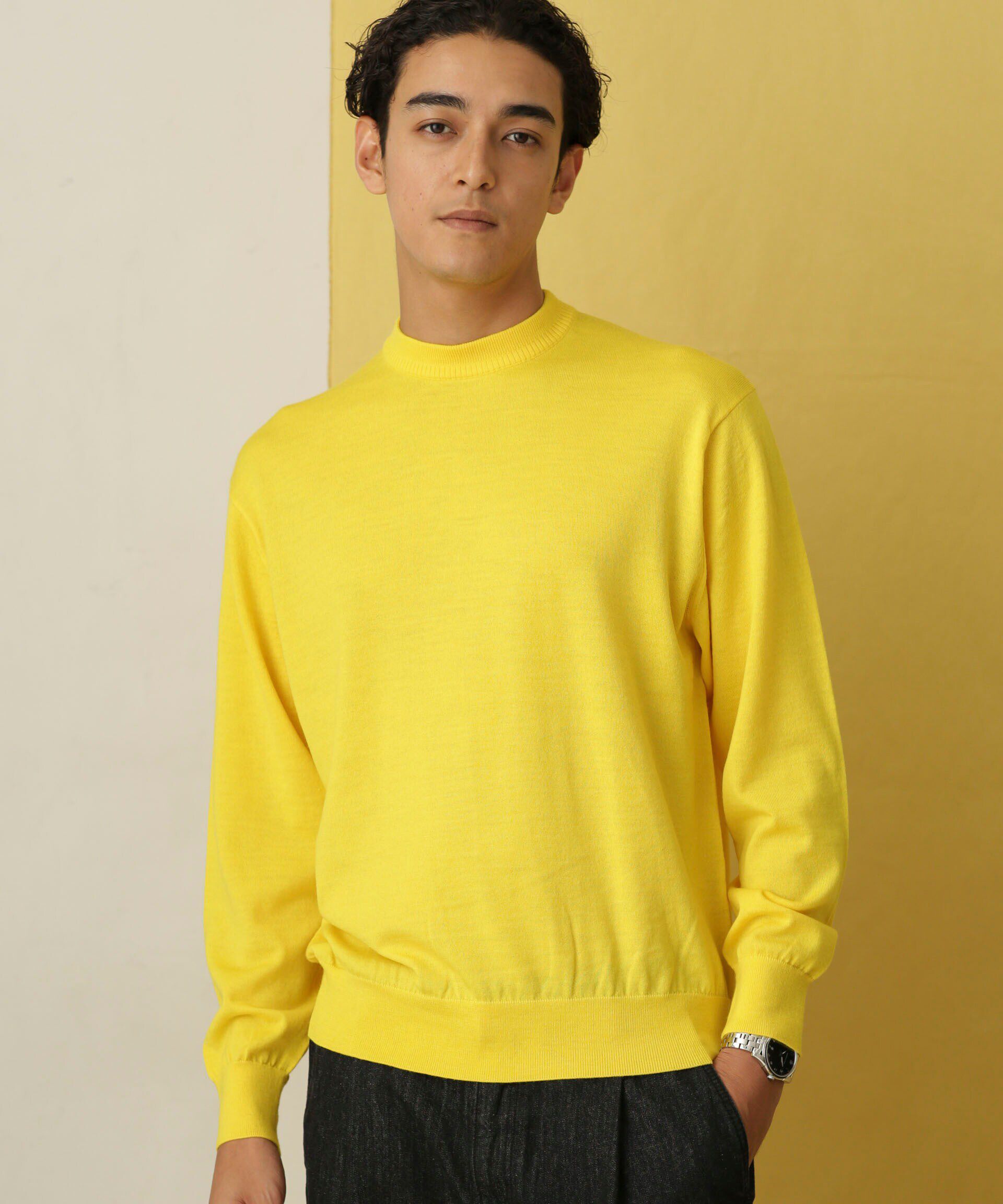 nano･universe「「毛玉レスニット」 ファインゲージクルーネック」|ニット・セーター|