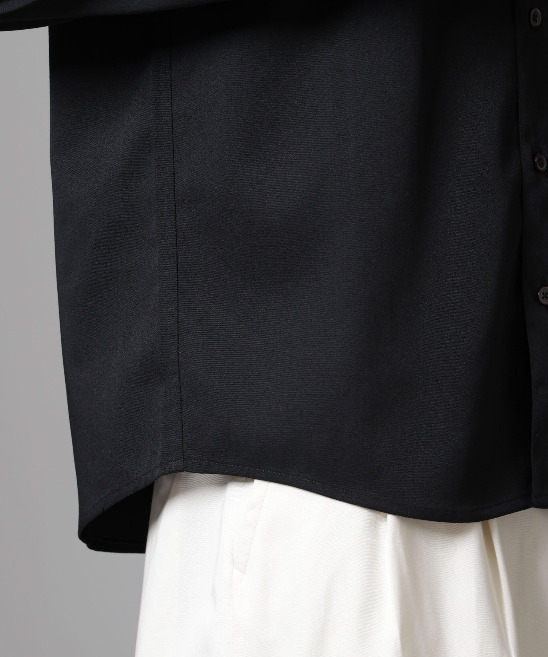 nano･universe「スタンダードバンドカラーシャツ/長袖」|シャツ・ブラウス|