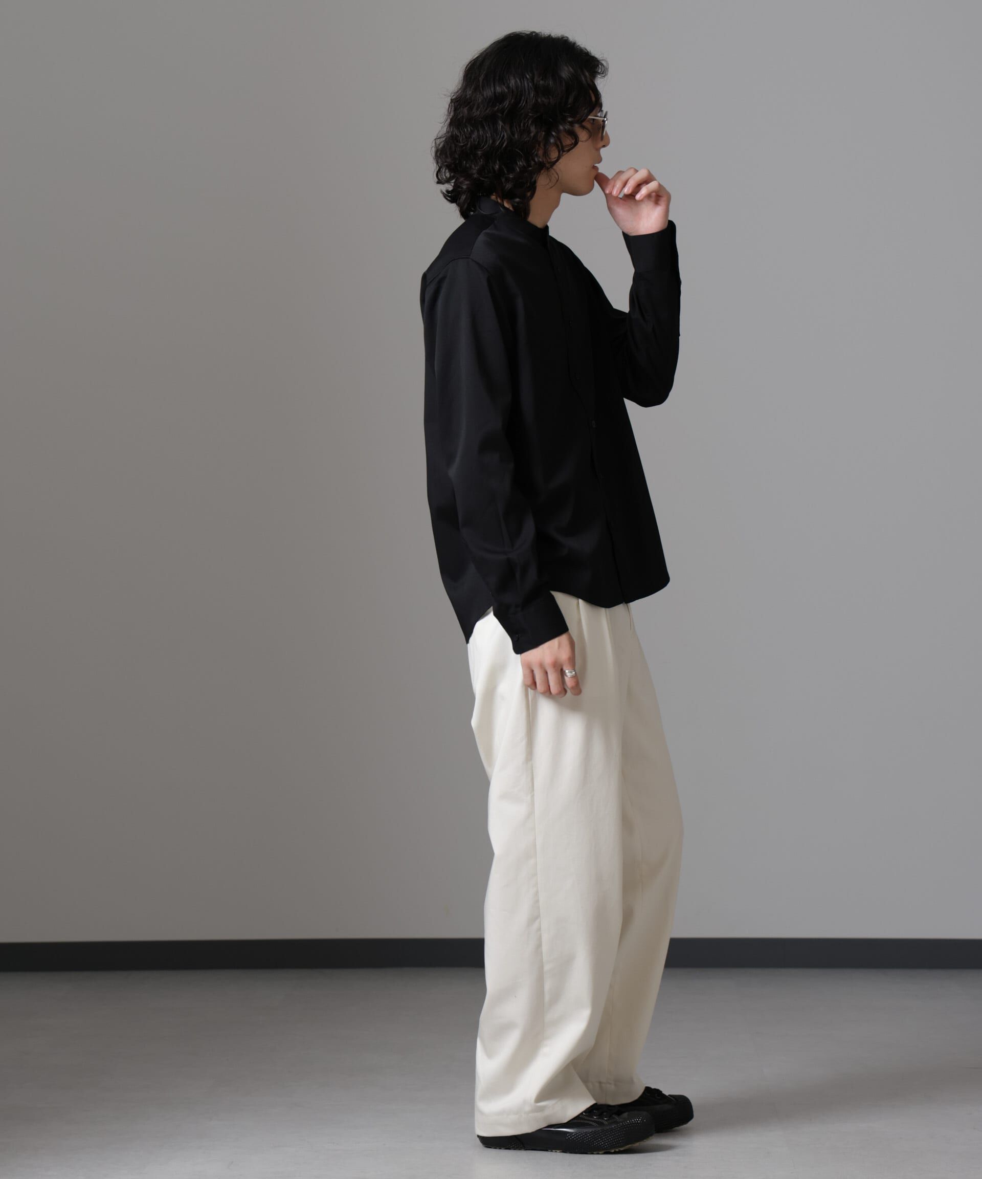 nano･universe「スタンダードバンドカラーシャツ/長袖」|シャツ・ブラウス|