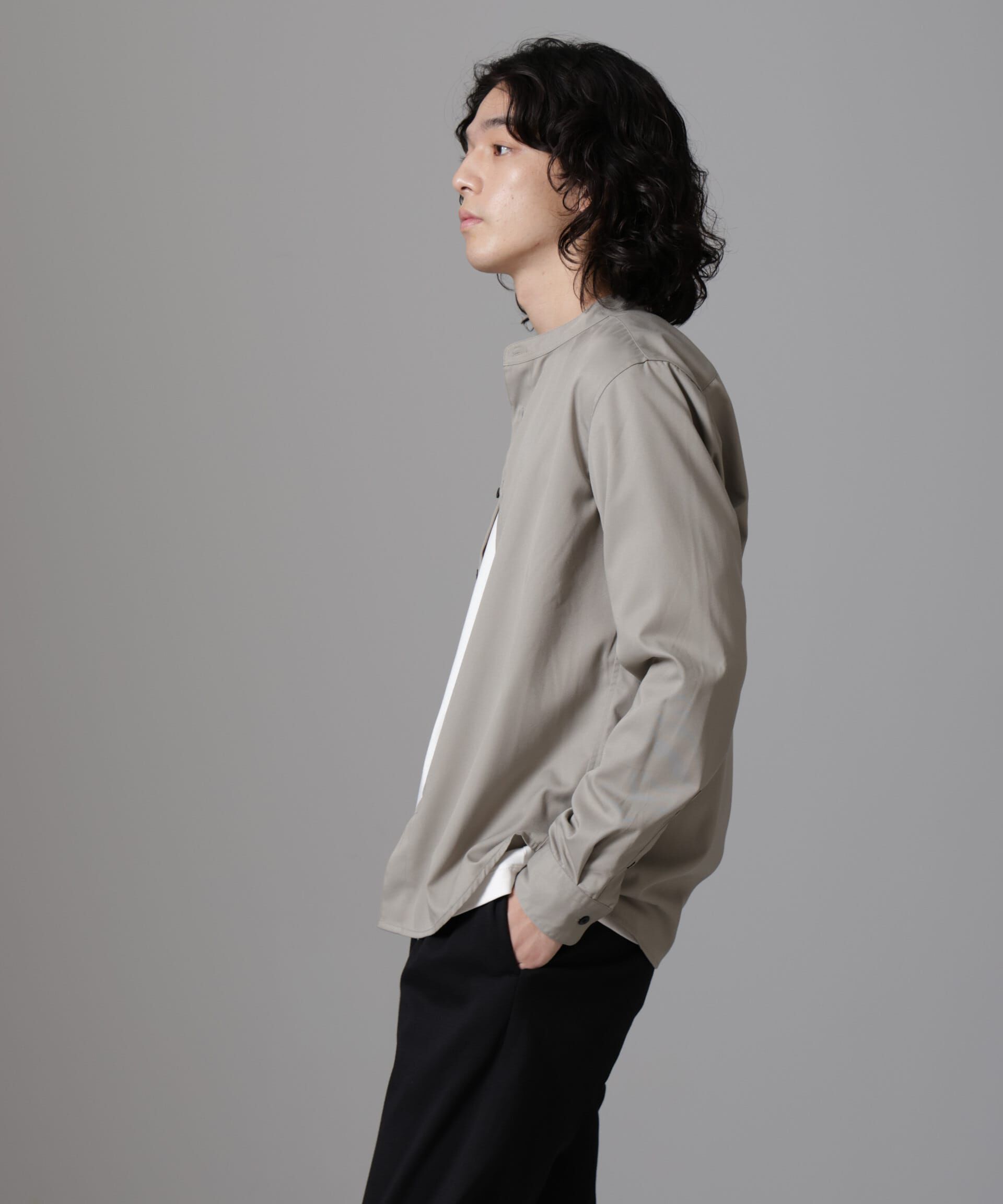 nano･universe「スタンダードバンドカラーシャツ/長袖」|シャツ・ブラウス|