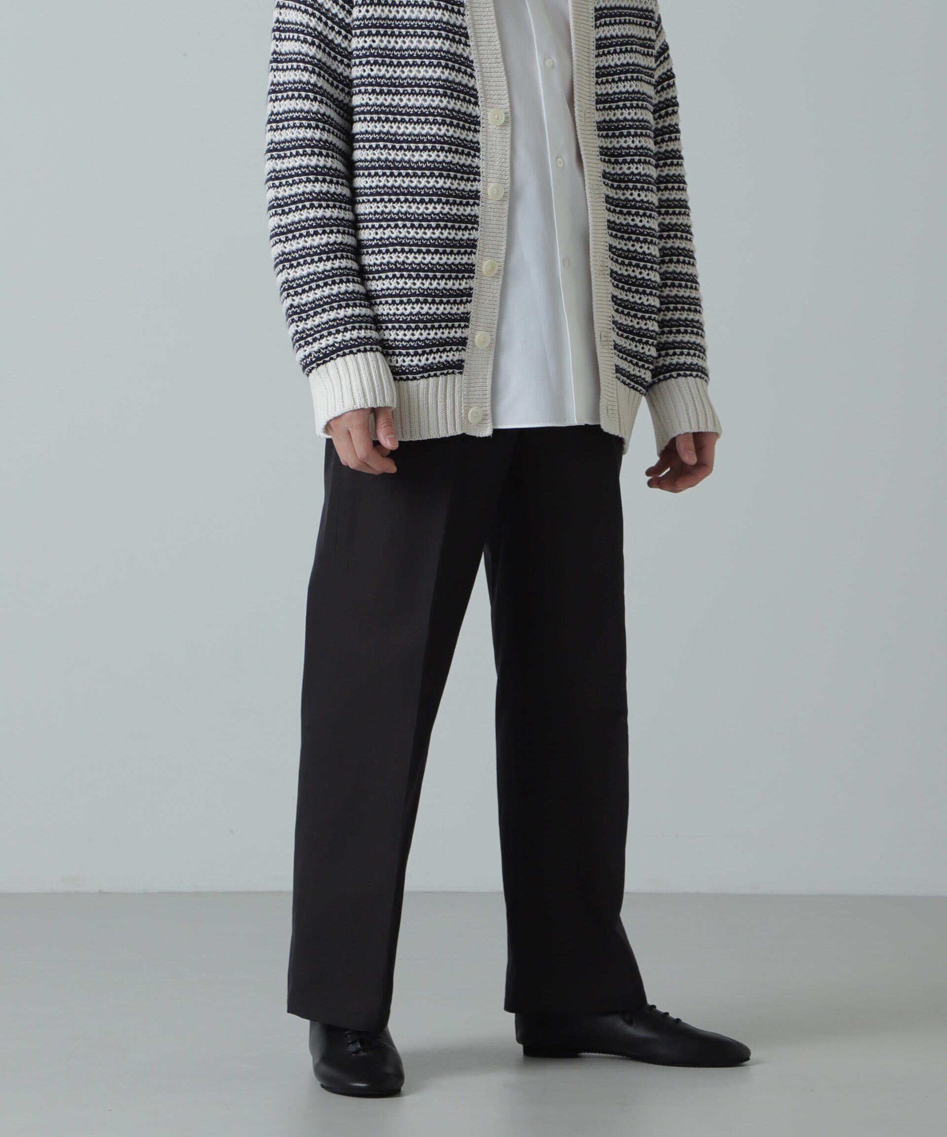 nano･universe「AB.コットン/ラミーネップシャンブレーパンツ(セットアップ可)」|チノ|