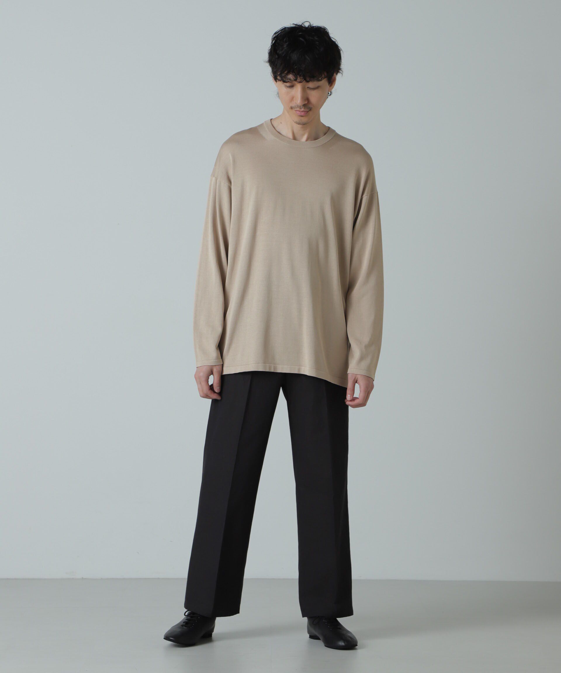 nano･universe「AB.コットン/ラミーネップシャンブレーパンツ(セットアップ可)」|チノ|