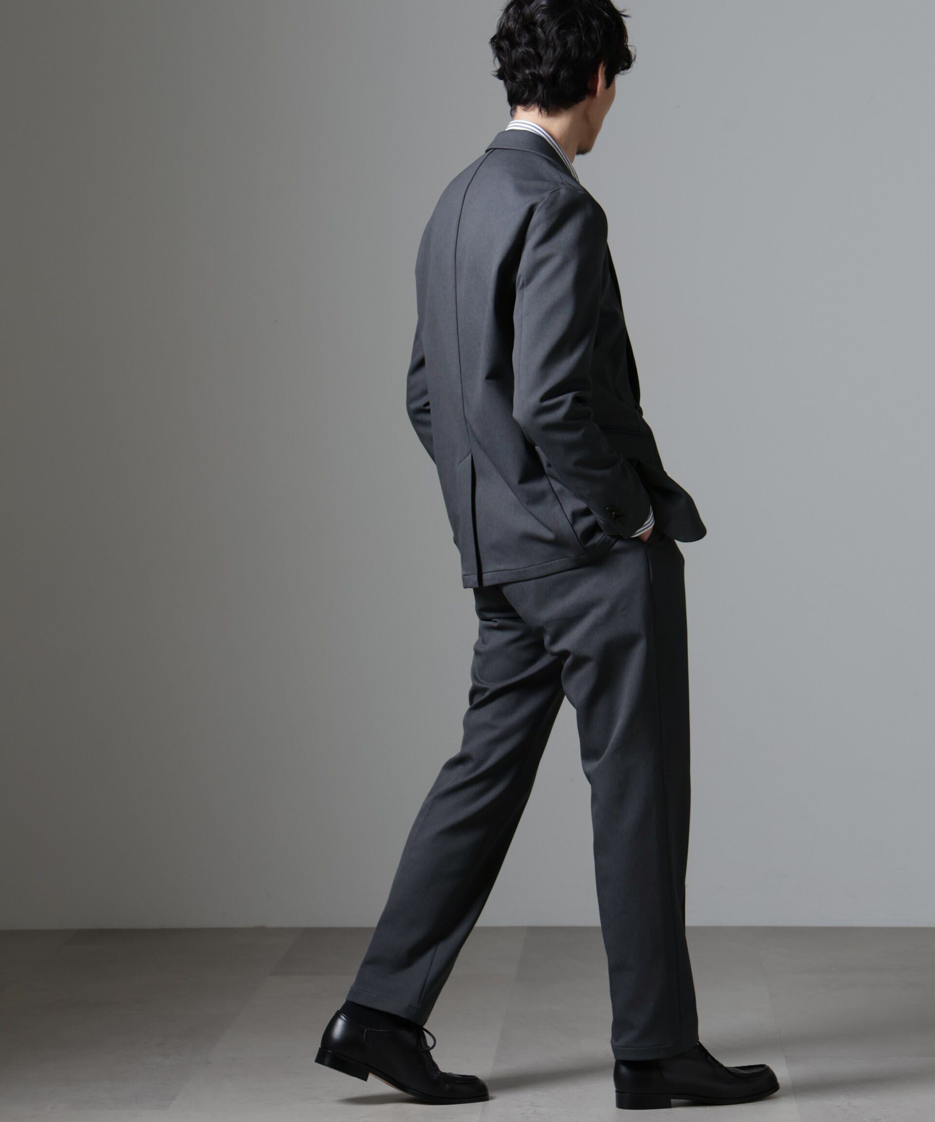 nano･universe「｢N JACKET BASIC｣CATINA(R)ﾒﾗﾝｼﾞ二重織ﾂｲﾙｽﾄﾚｯﾁｼﾞｬｹｯﾄ(ｾ 」|スーツ|