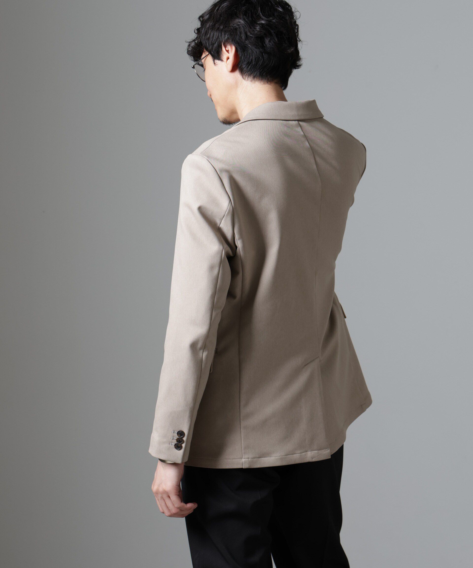 nano･universe「｢N JACKET BASIC｣CATINA(R)ﾒﾗﾝｼﾞ二重織ﾂｲﾙｽﾄﾚｯﾁｼﾞｬｹｯﾄ(ｾ 」|スーツ|