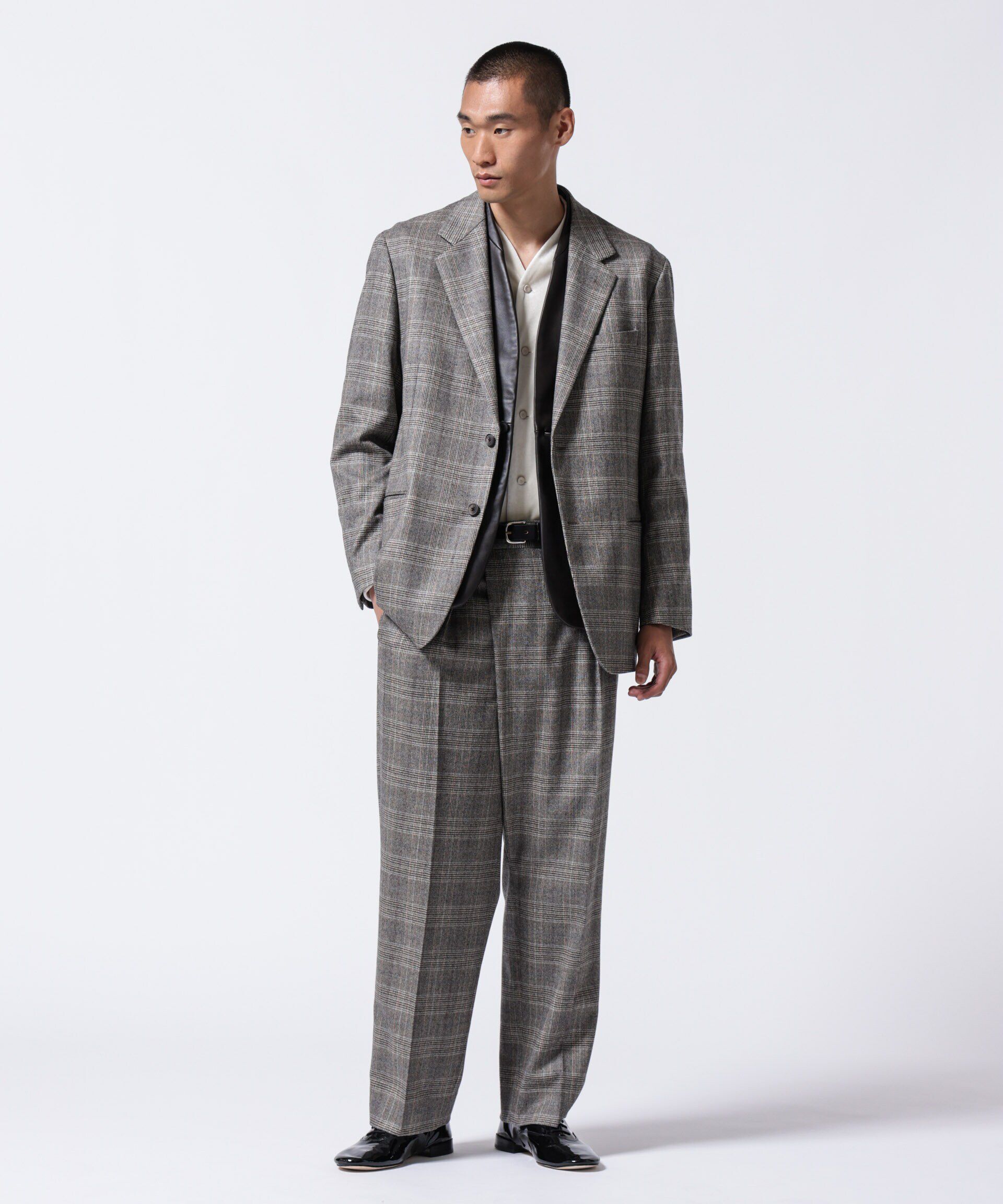 nano･universe「「ASSEMBLANC」2/60ウール2B サックジャケット(セットアップ可)」|スーツ|