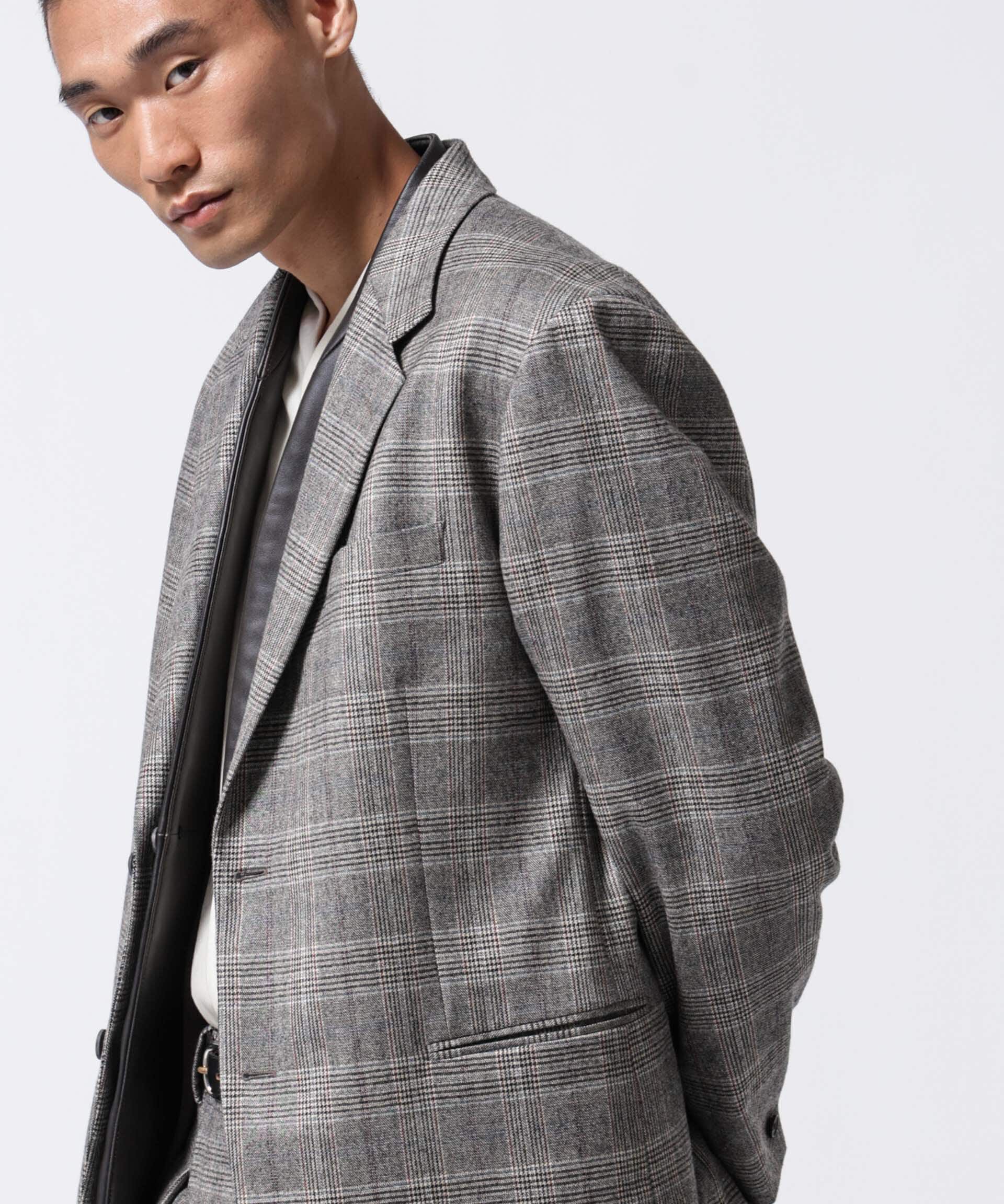 nano･universe「「ASSEMBLANC」2/60ウール2B サックジャケット(セットアップ可)」|スーツ|