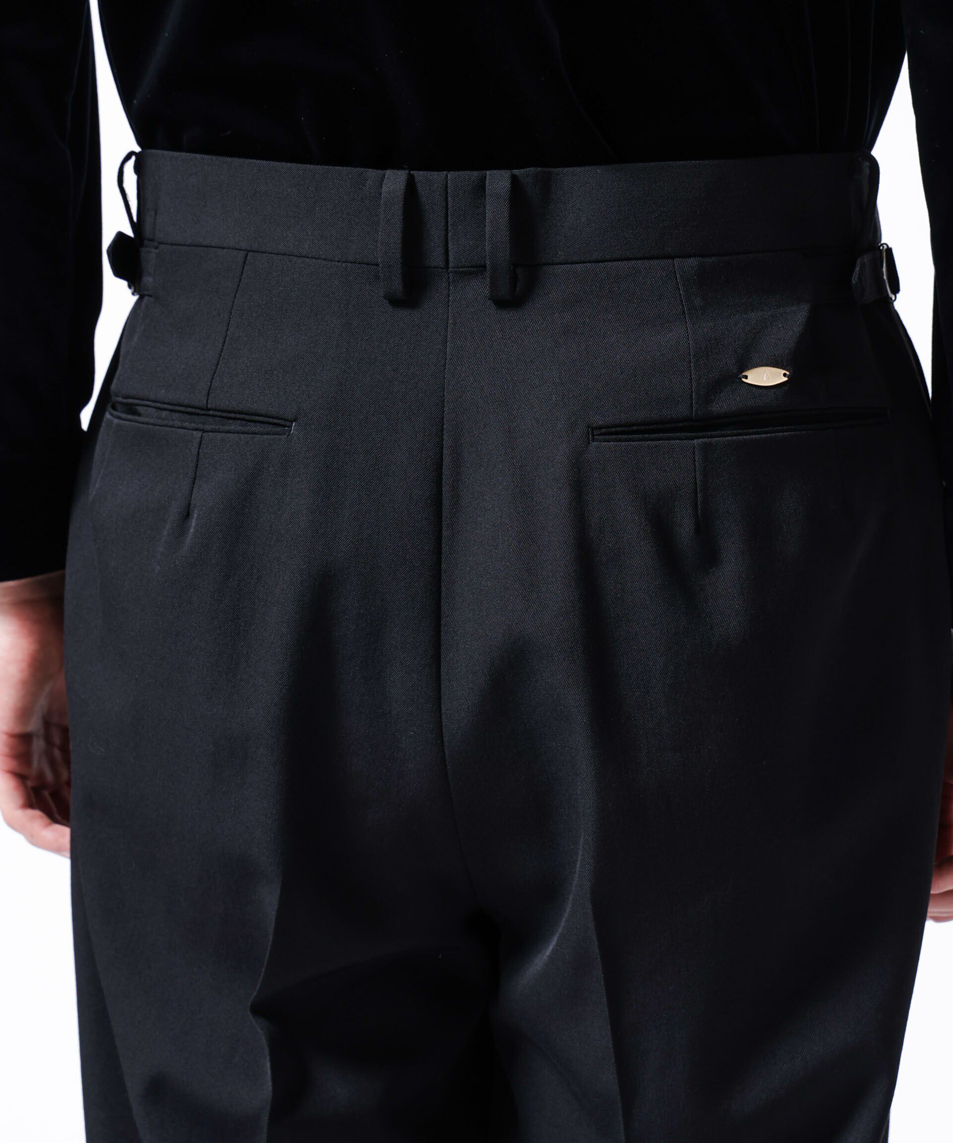 nano･universe「「ASSEMBLANC」2/60ウールラップディティールトラウザー(セットアップ可)」|スーツ|