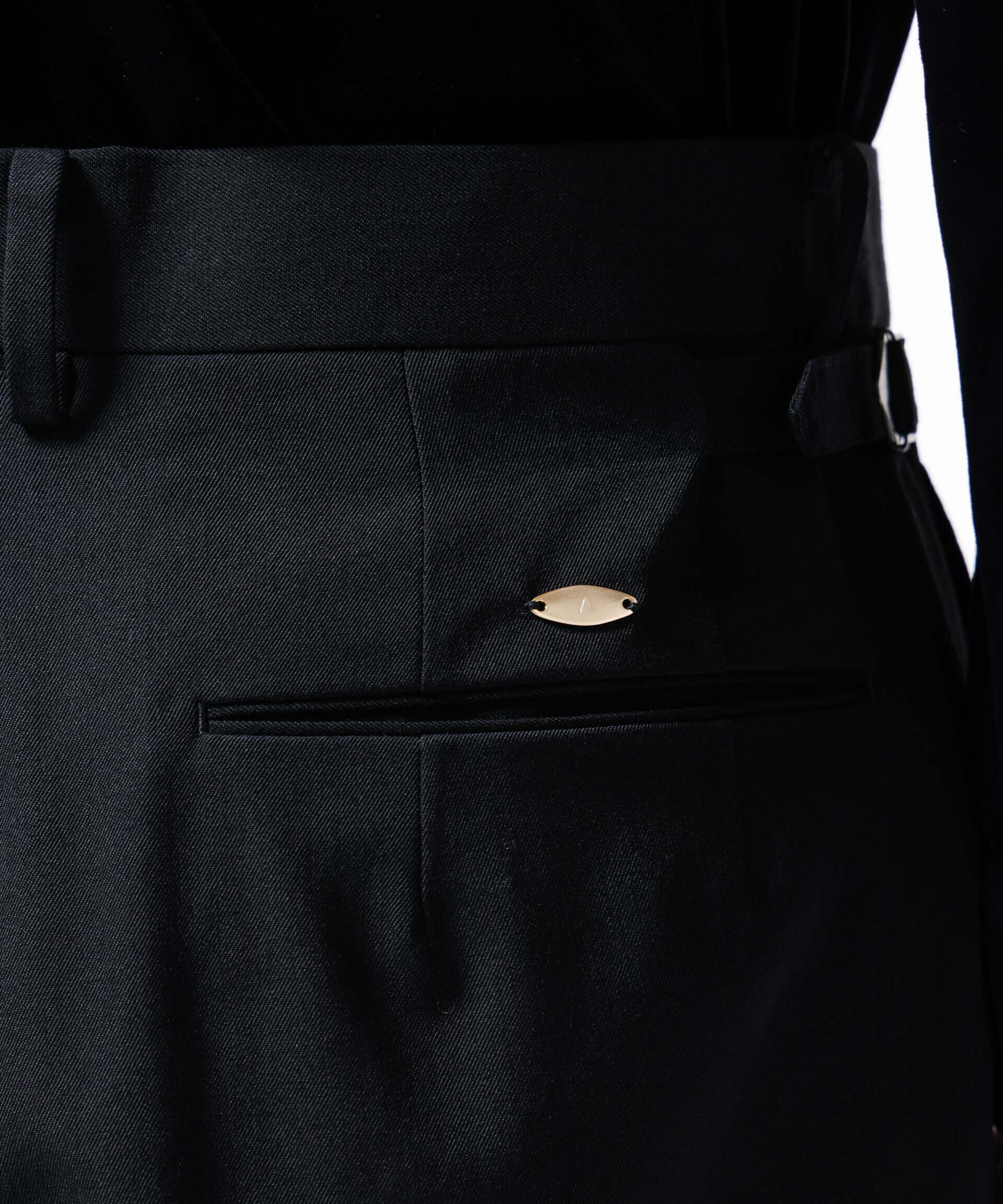 nano･universe「「ASSEMBLANC」2/60ウールラップディティールトラウザー(セットアップ可)」|スーツ|