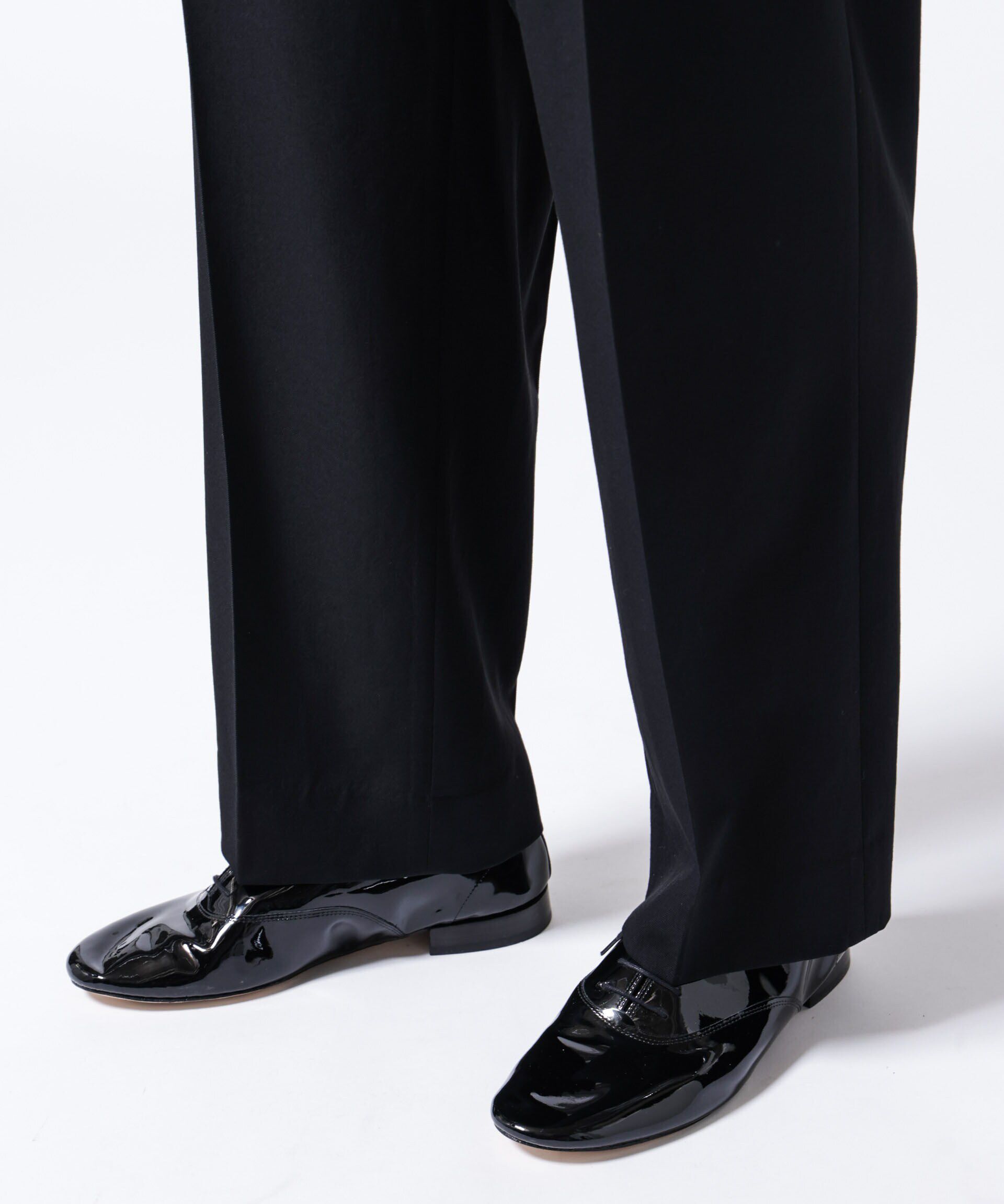 nano･universe「「ASSEMBLANC」2/60ウールラップディティールトラウザー(セットアップ可)」|スーツ|