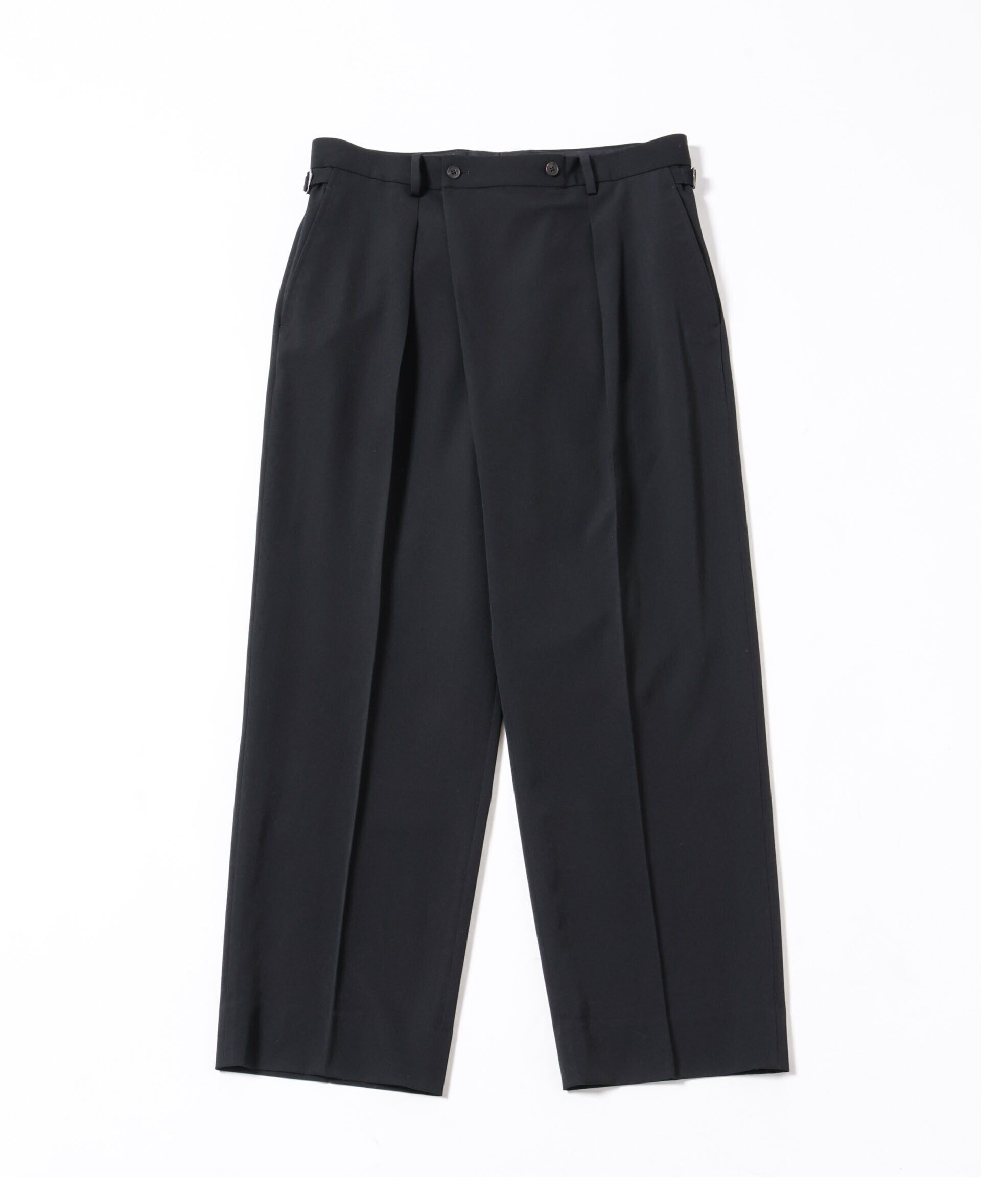 nano･universe「「ASSEMBLANC」2/60ウールラップディティールトラウザー(セットアップ可)」|スーツ|