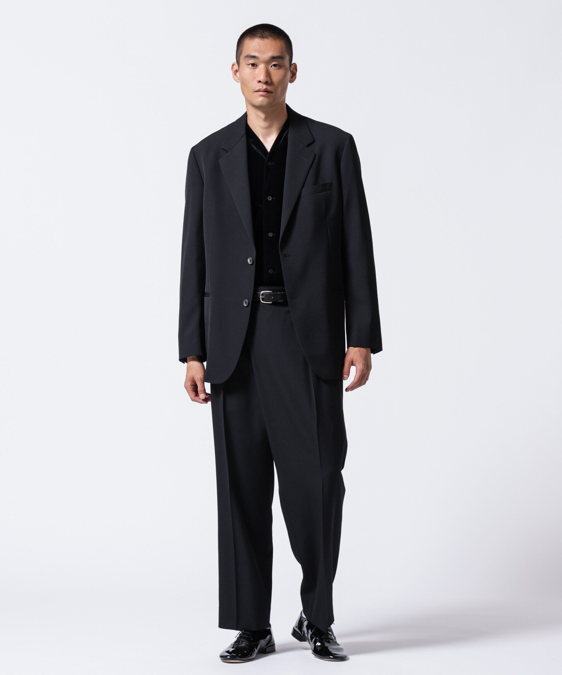 nano･universe「「ASSEMBLANC」2/60ウールラップディティールトラウザー(セットアップ可)」|スーツ|