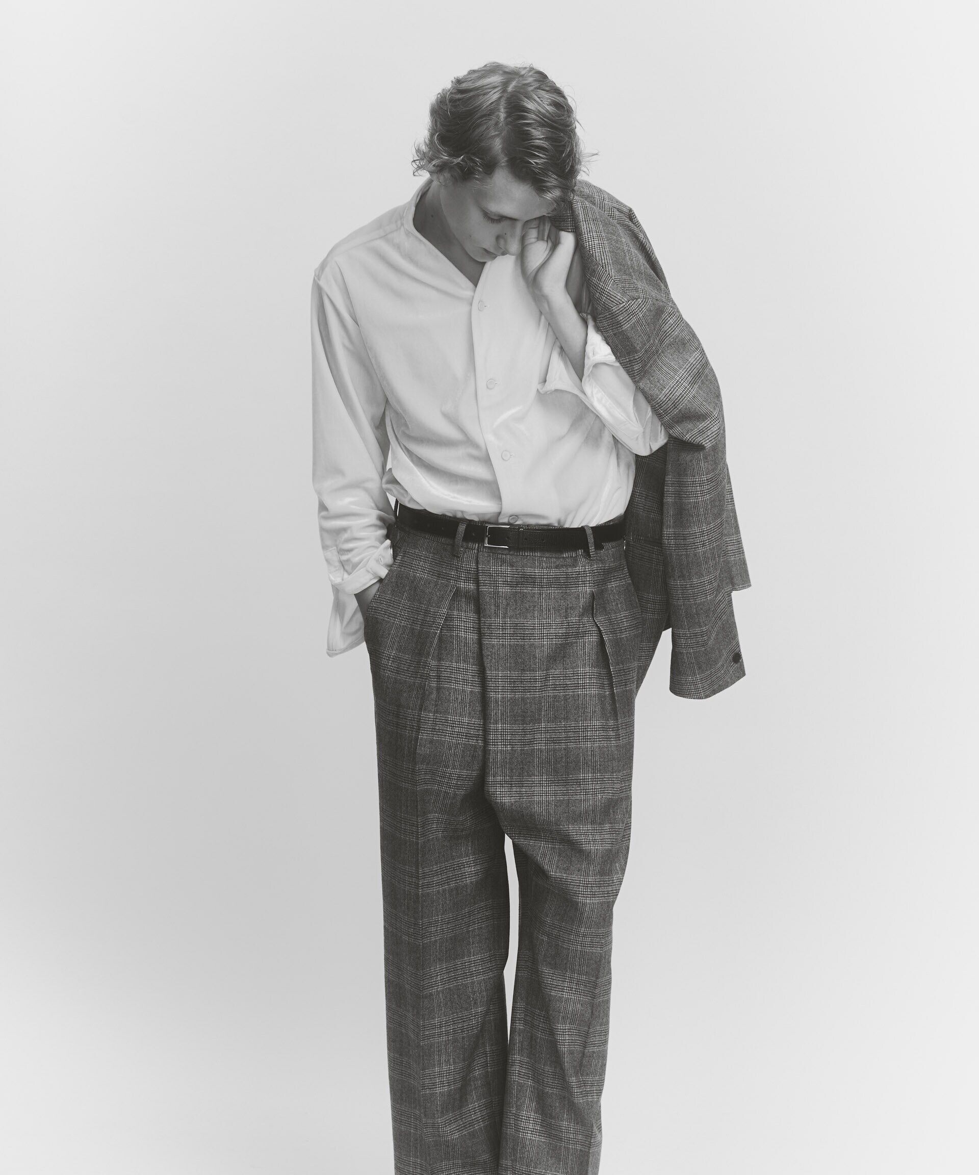 nano･universe「「ASSEMBLANC」2/60ウールラップディティールトラウザー(セットアップ可)」|スーツ|