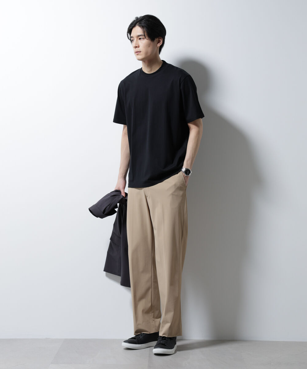 nano･universe「ジャケT(R) クルーネック 半袖」|Tシャツ・カットソー|