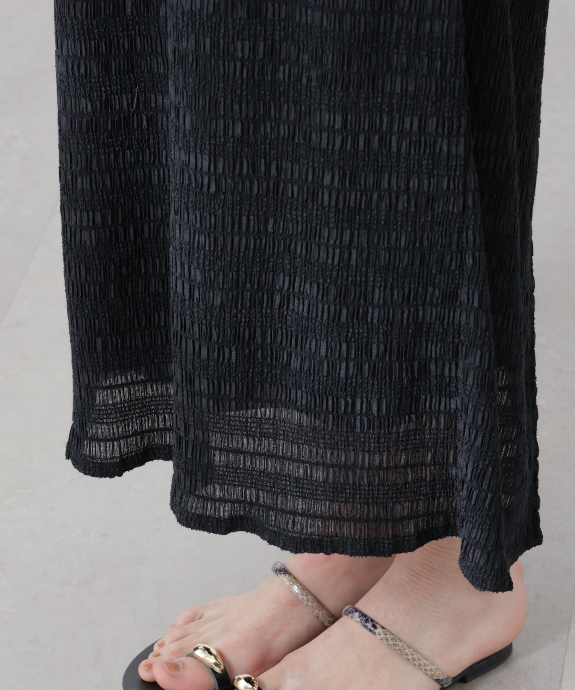 nano･universe「シャーリングベアドッキングカットワンピース」|ワンピース|