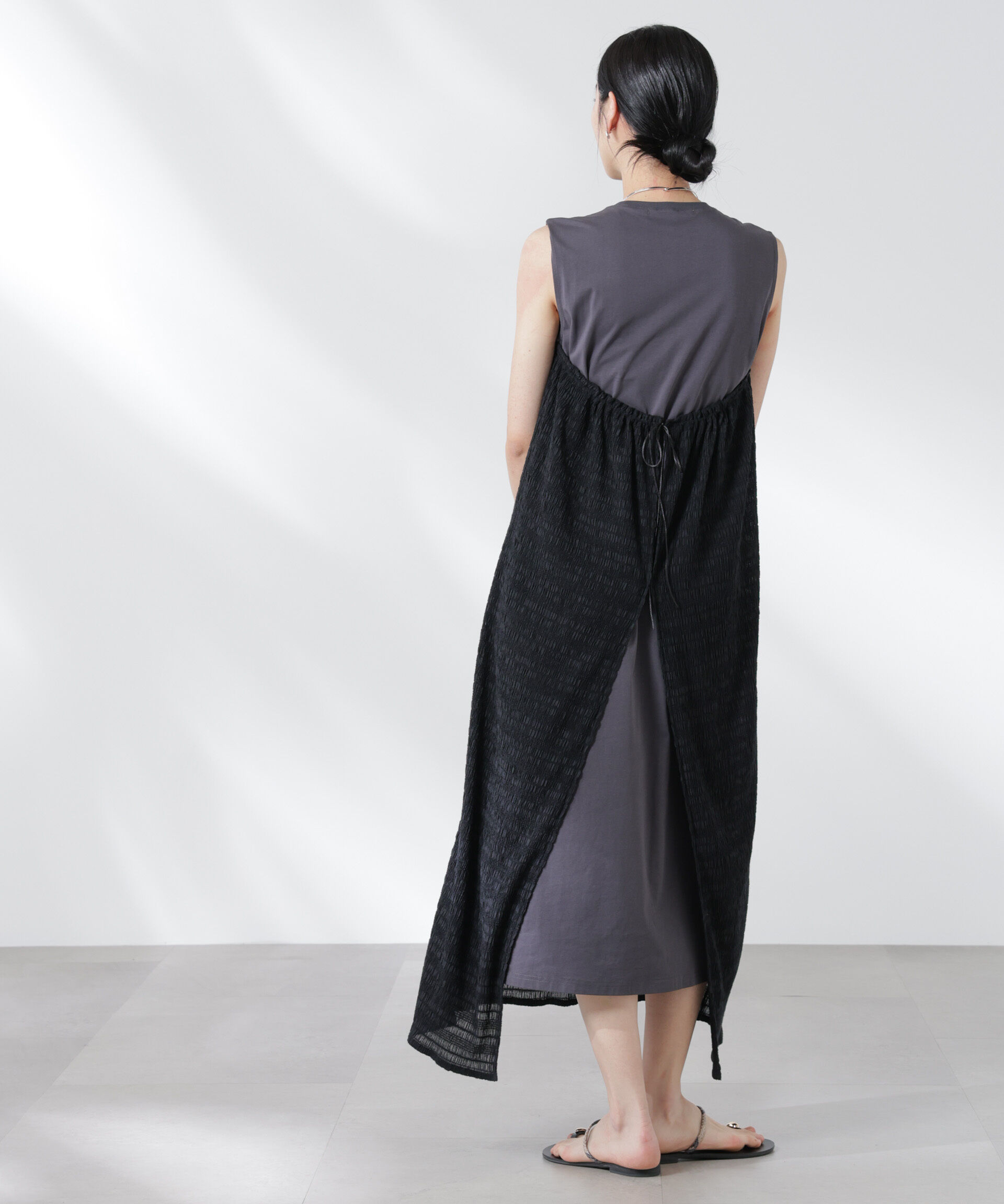 nano･universe「シャーリングベアドッキングカットワンピース」|ワンピース|