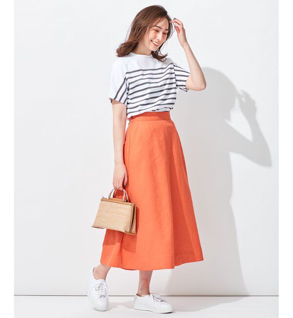 自由区「【洗える】Le minor(ルミノア) ボーダーカットソー」|Tシャツ・カットソー|