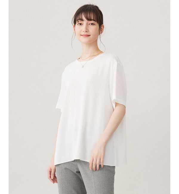 自由区「【洗える】サテンアムンゼン Tシャツ」|Tシャツ・カットソー|オフ